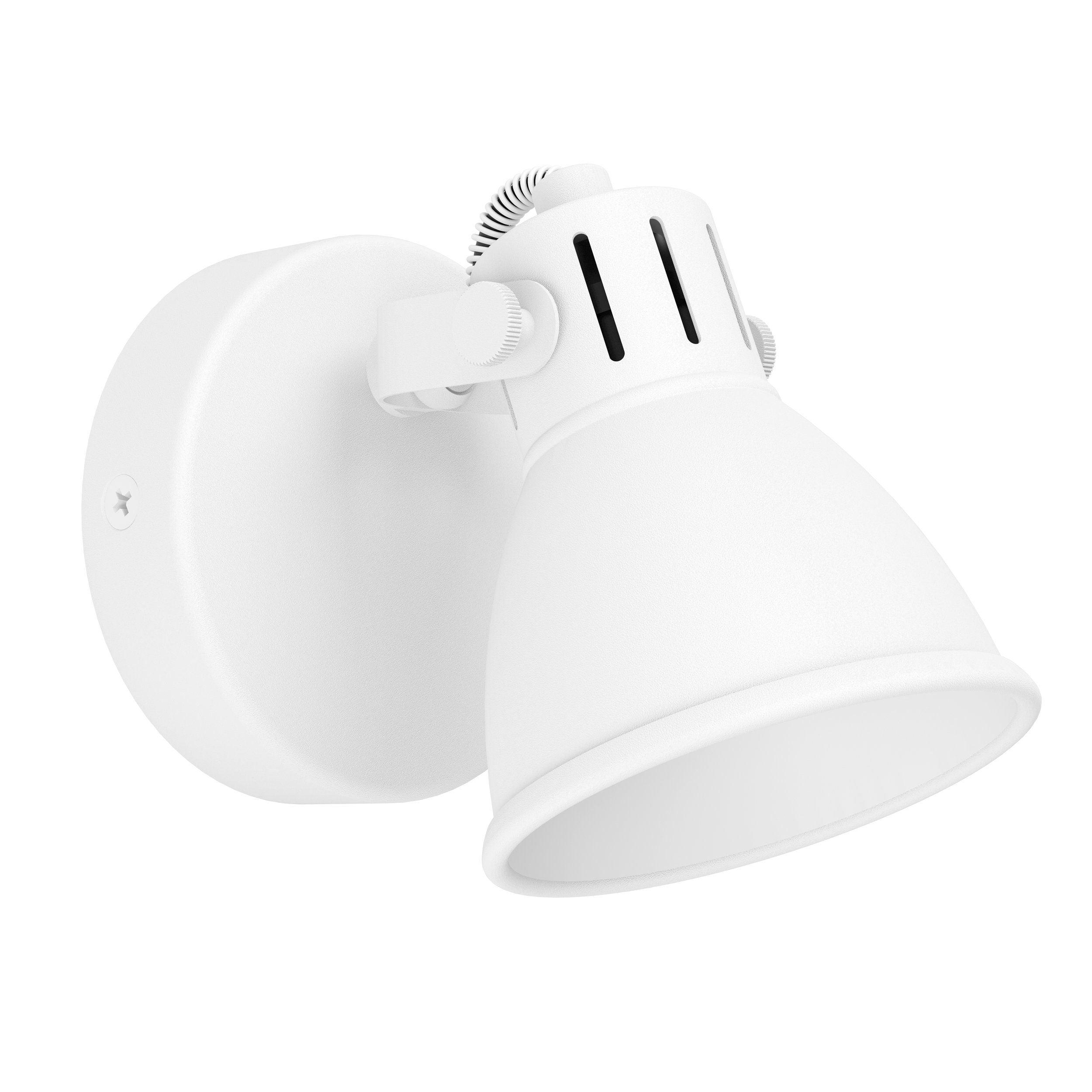 eglo seras 1 white single wall spotlight kitchen lighting 
