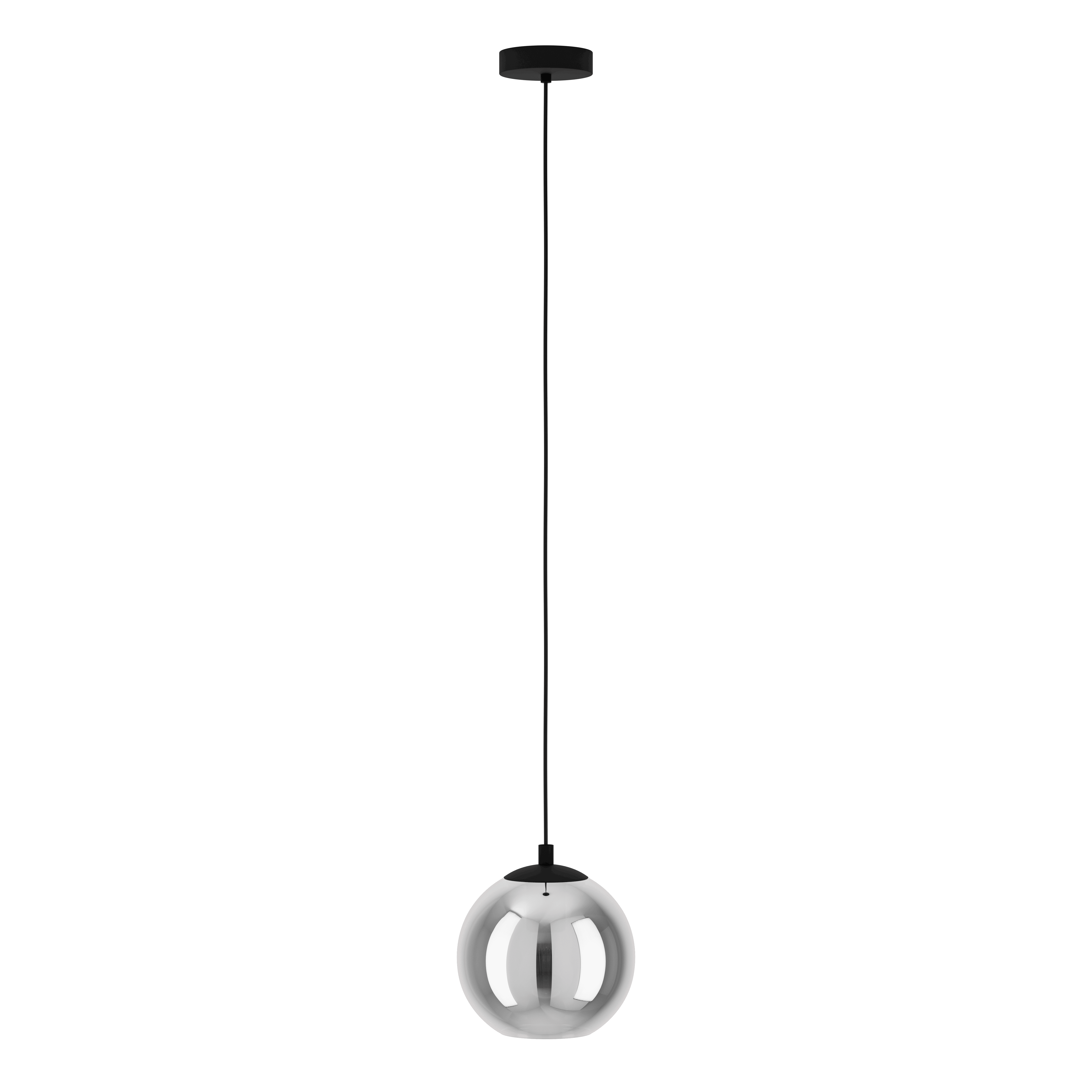 eglo ariscani black steel vaporised glass ceiling pendant kitchen lighting 