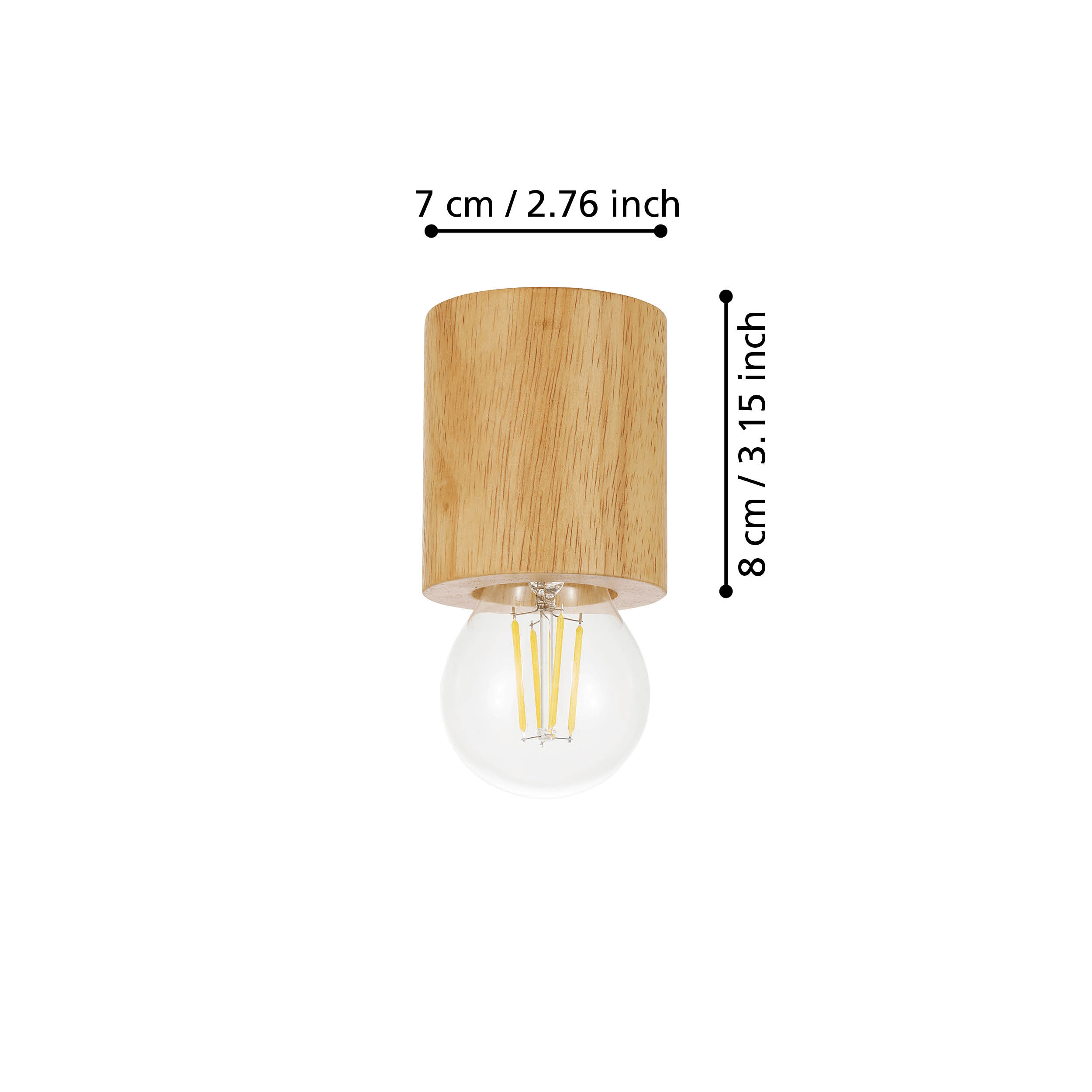 eglo turialdo light wood flush ceiling light living room image