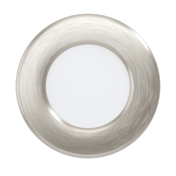 Eglo Fueva 5 Nickel LED Recessed Ceiling Light - 8.6cm — rear view