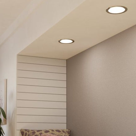 Eglo Fueva 5 Nickel Cool White LED Recessed Light - 16.6cm — alternate view