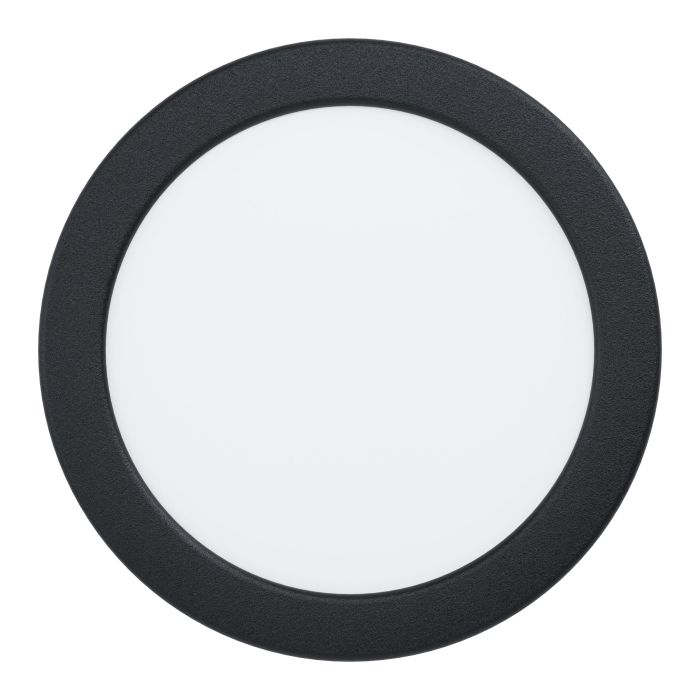 Eglo Fueva 5 Black Cool White LED Recessed Light - 16.6cm — lifestyle setting