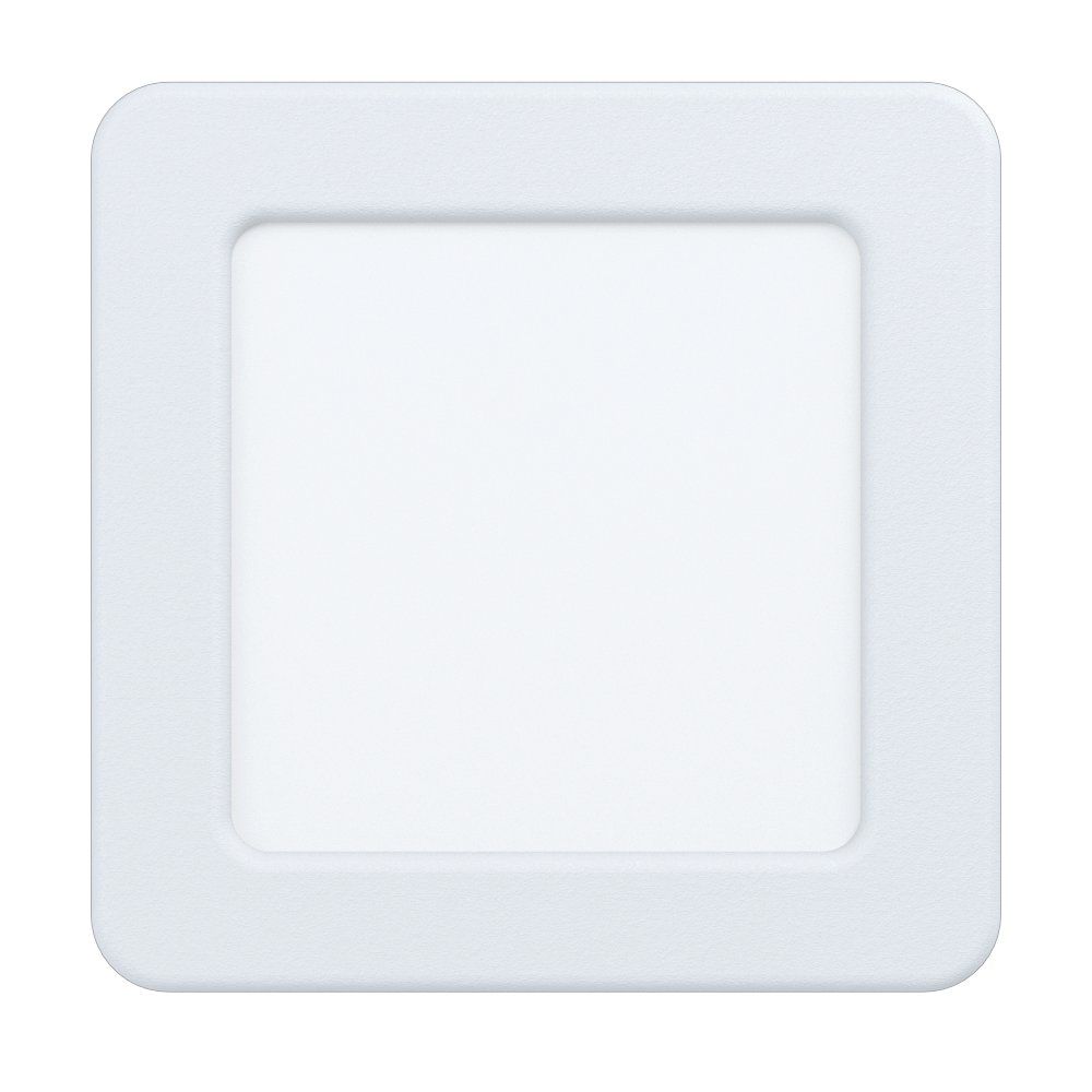 Eglo Fueva 5 White LED Square Recessed Ceiling Light - 11.7cm — rear view