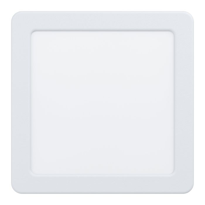 Eglo Fueva 5 White LED Square Recessed Ceiling Light - 16.6cm — close-up detail