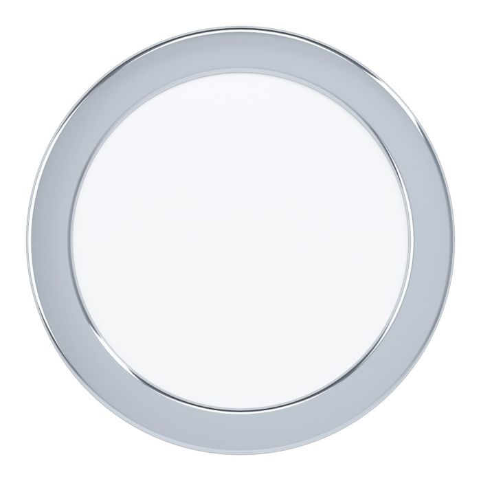 Eglo Fueva 5 Chrome LED Recessed Ceiling Light - 16.6cm — additional angle