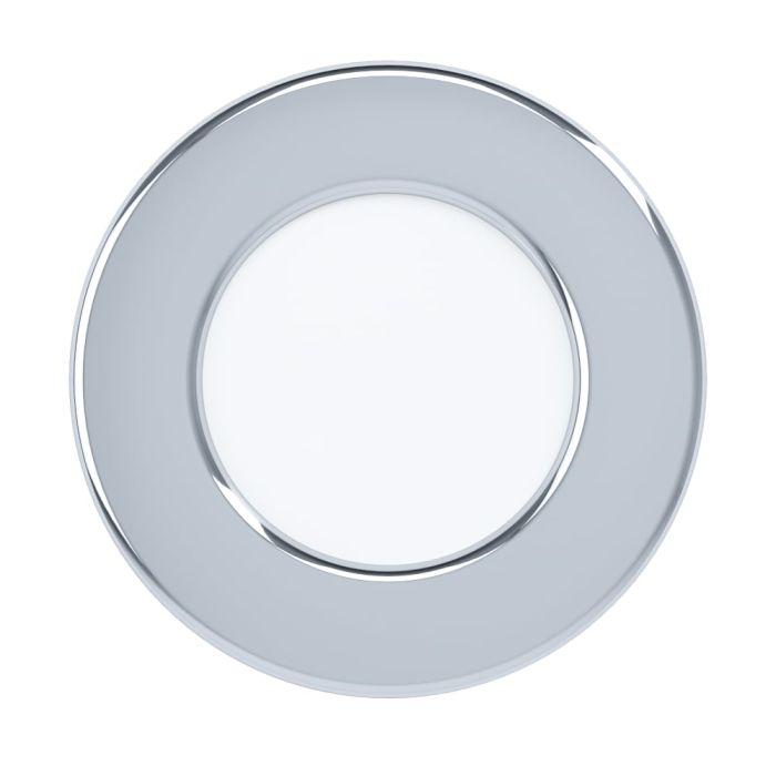 Eglo Fueva 5 Chrome LED Recessed Cool White Light - 8.6cm — additional angle