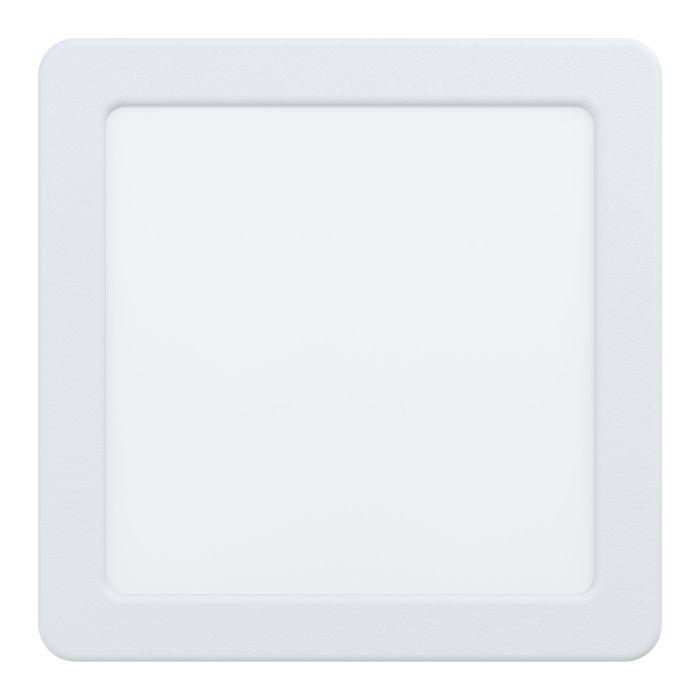 eglo fueva 5 led white square cool white flush 16cm living room close up