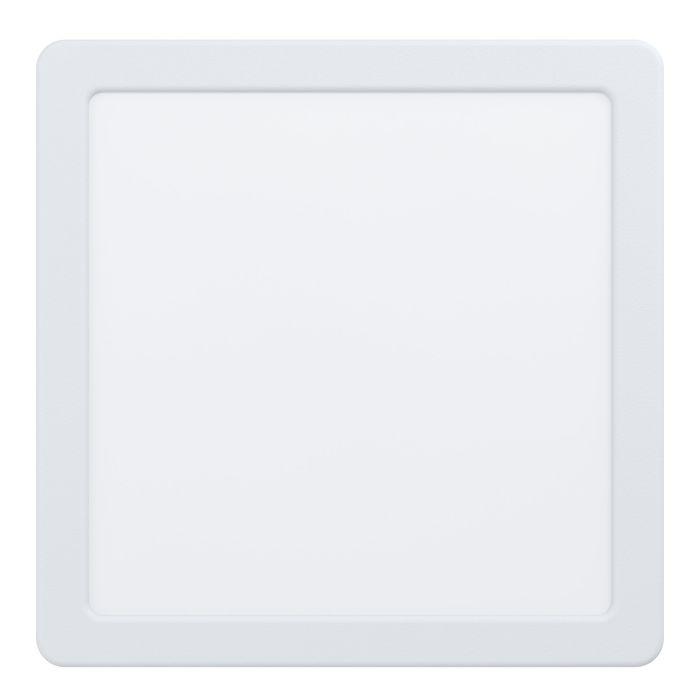 eglo fueva 5 led white square cool white flush 21cm living room close up