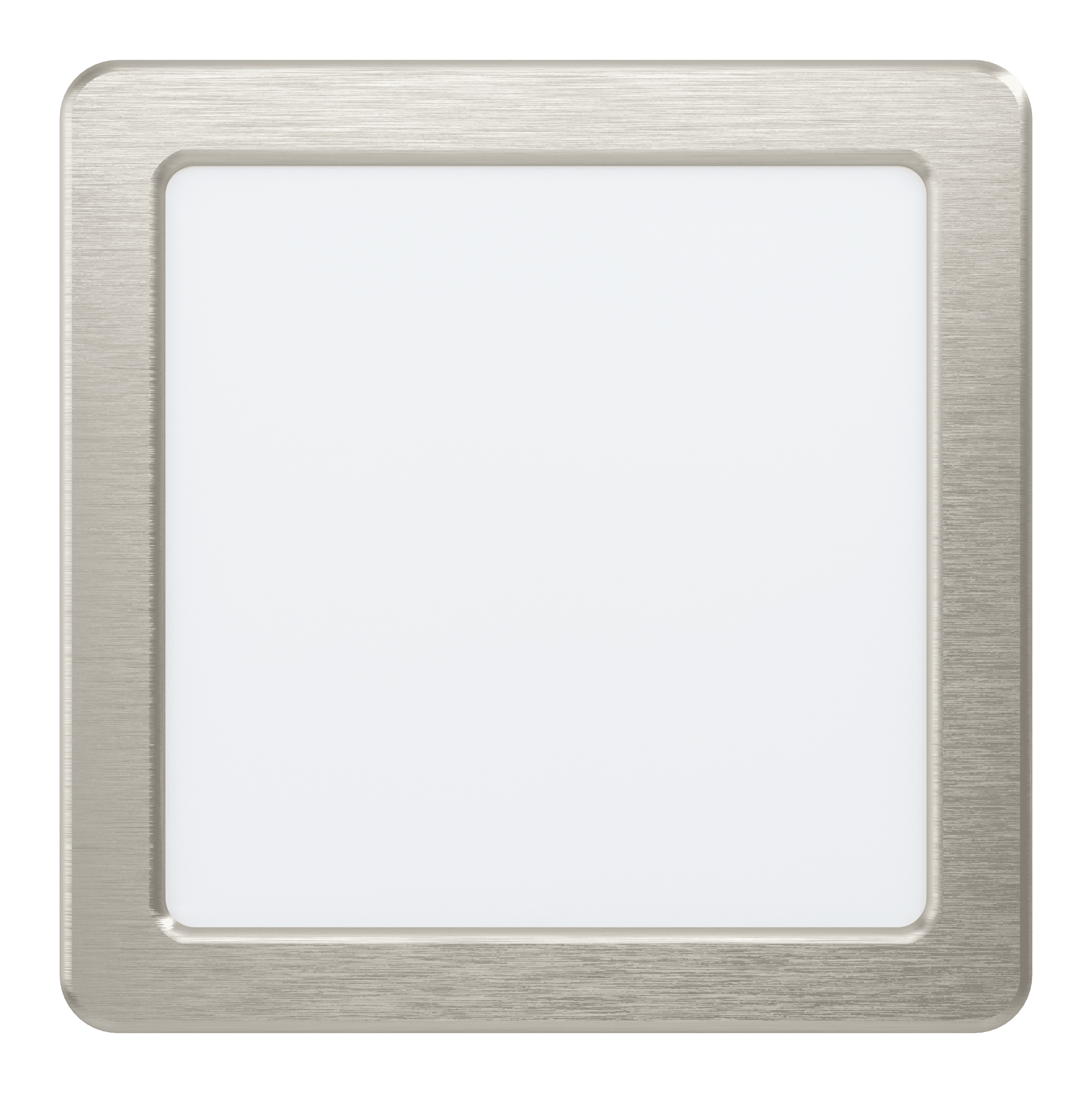 eglo fueva 5 led nickel square cool white flush 16cm living room close up
