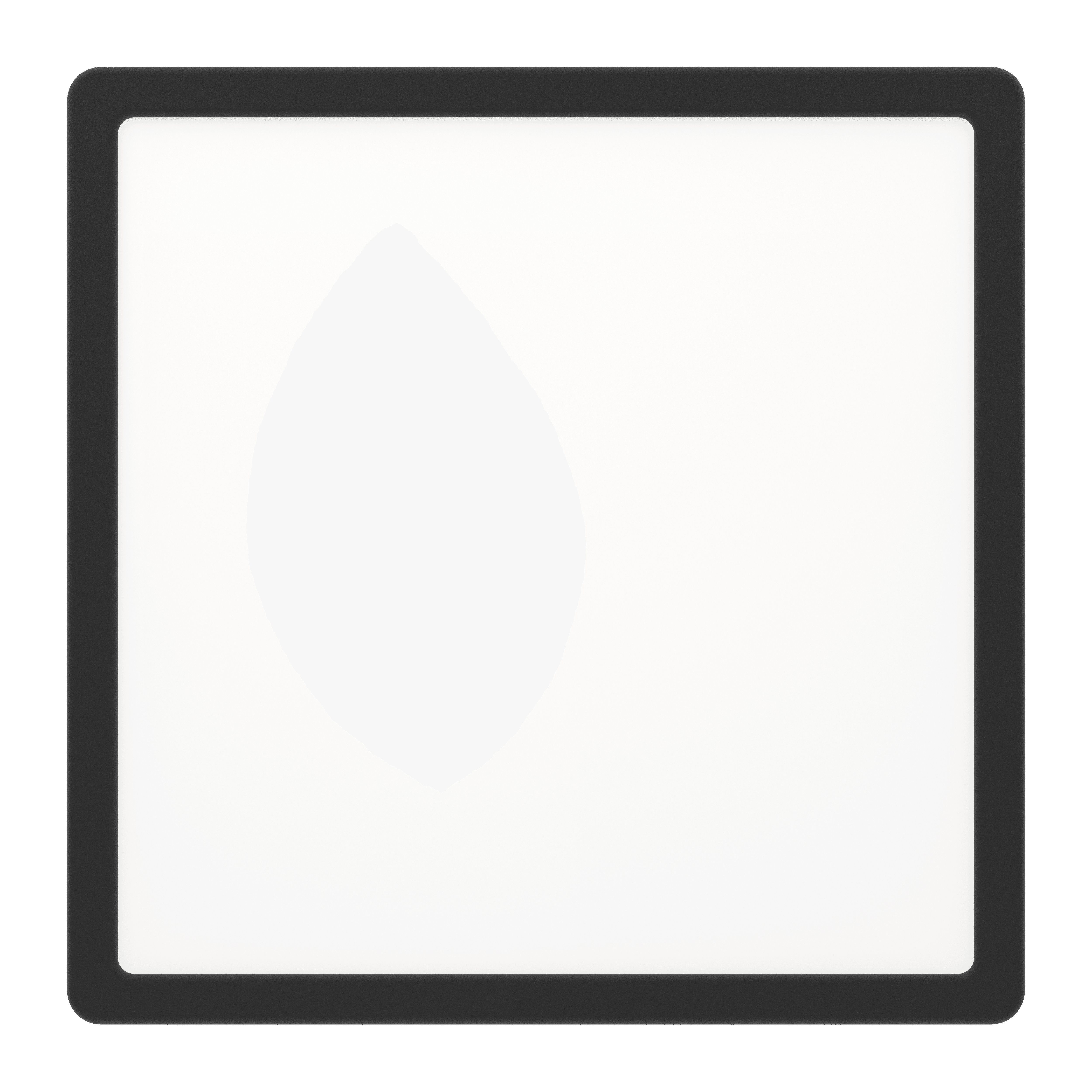 eglo fueva 5 led black square cool white flush 28 5cm living room close up