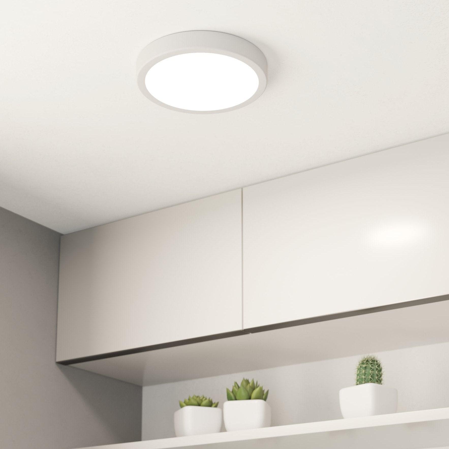 eglo fueva 5 led dimmable white ceiling flush 21cm