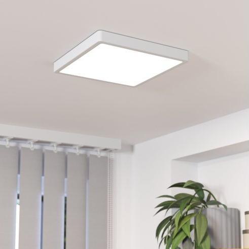 eglo fueva 5 led white square bathroom flush ip44
