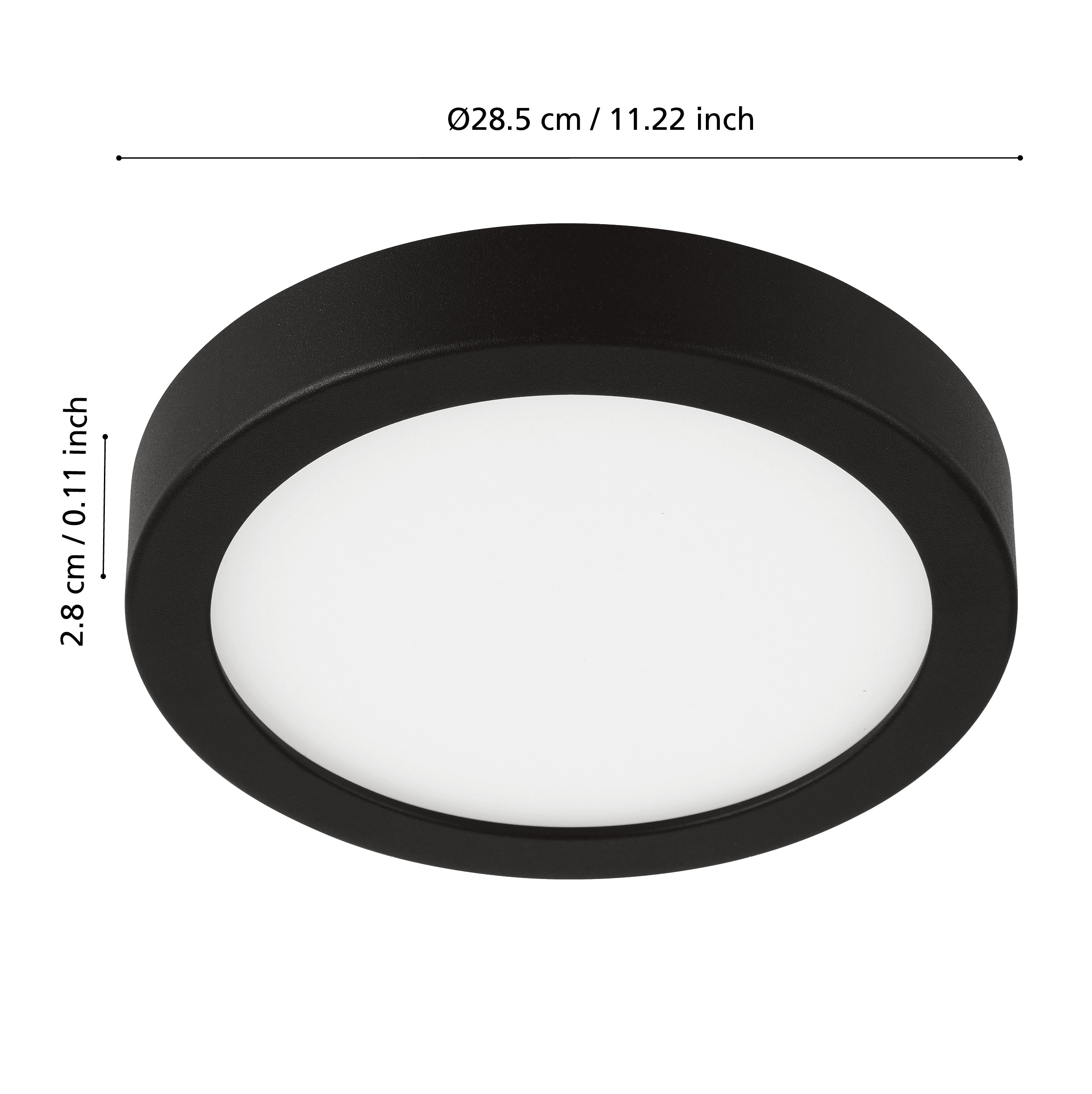 eglo connect fueva z smart led black flush ceiling light kitchen lighting 