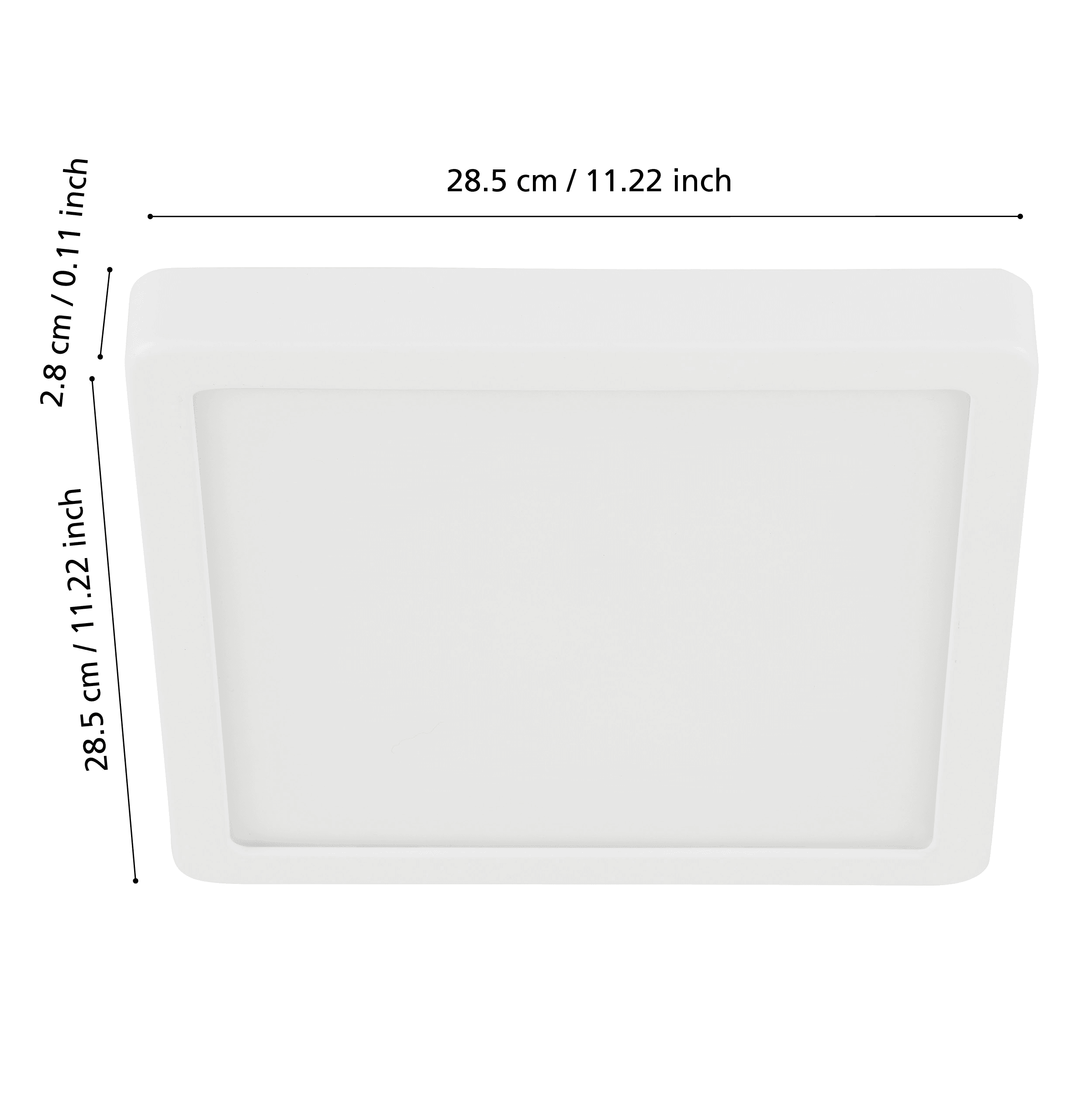 eglo connect fueva z smart led white square flush ceiling light kitchen lighting 