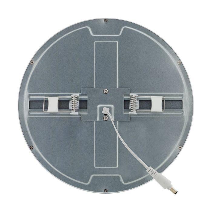 eglo fueva flex white led recessed ceiling light warm white living room close up