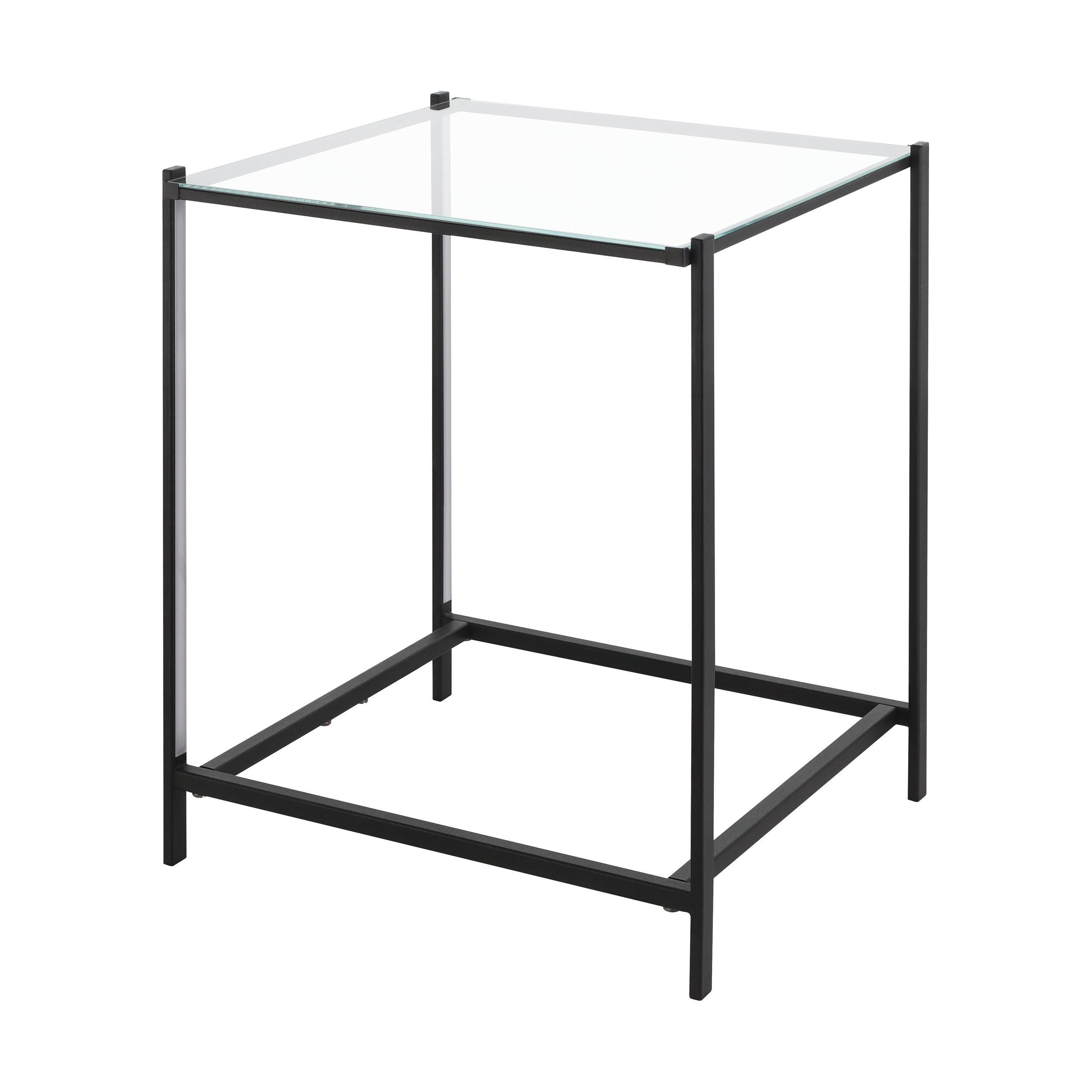 Eglo Naranjo Black & Glass LED Side Table Lamp