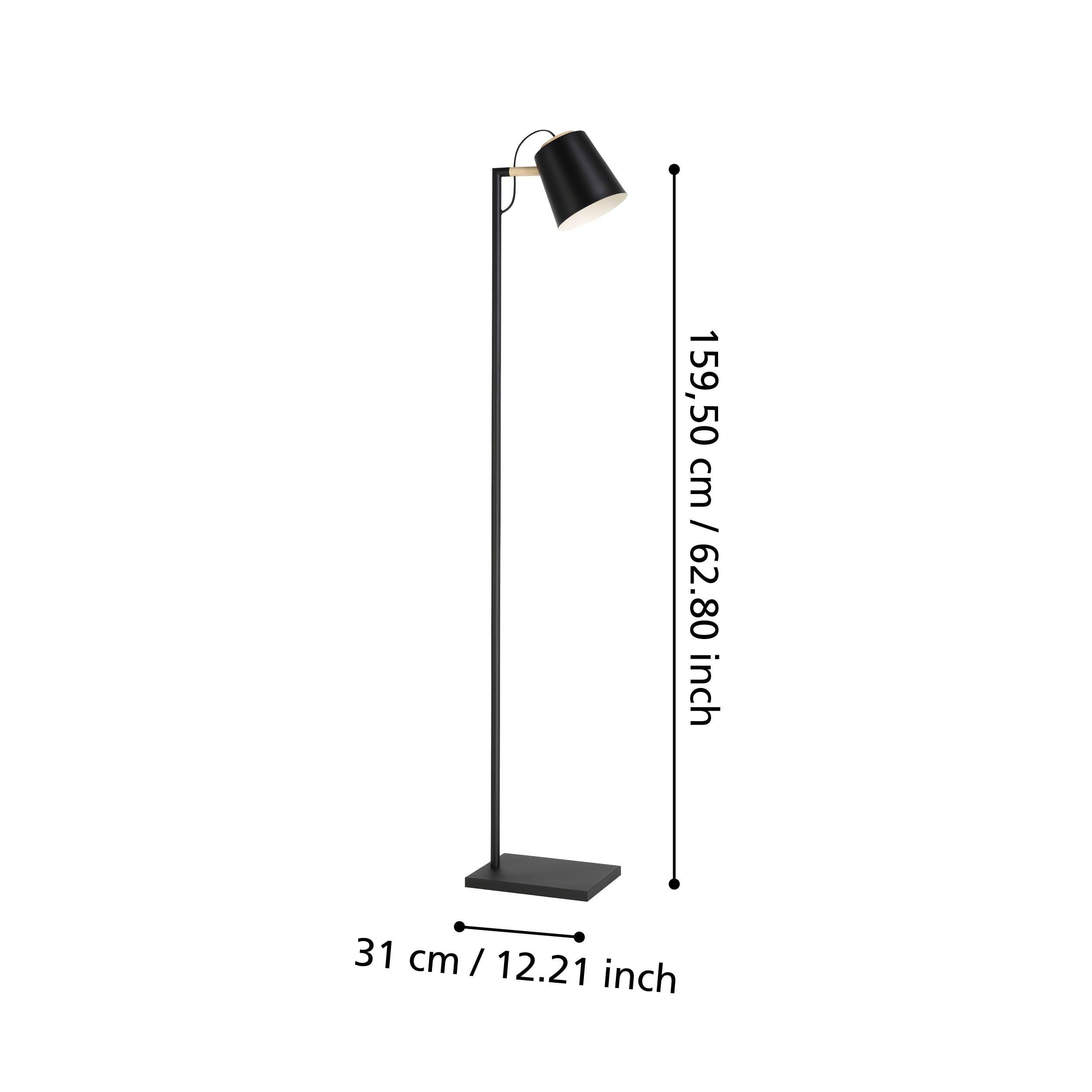 Eglo Lacey Black Metal Nordic Style Floor Lamp
