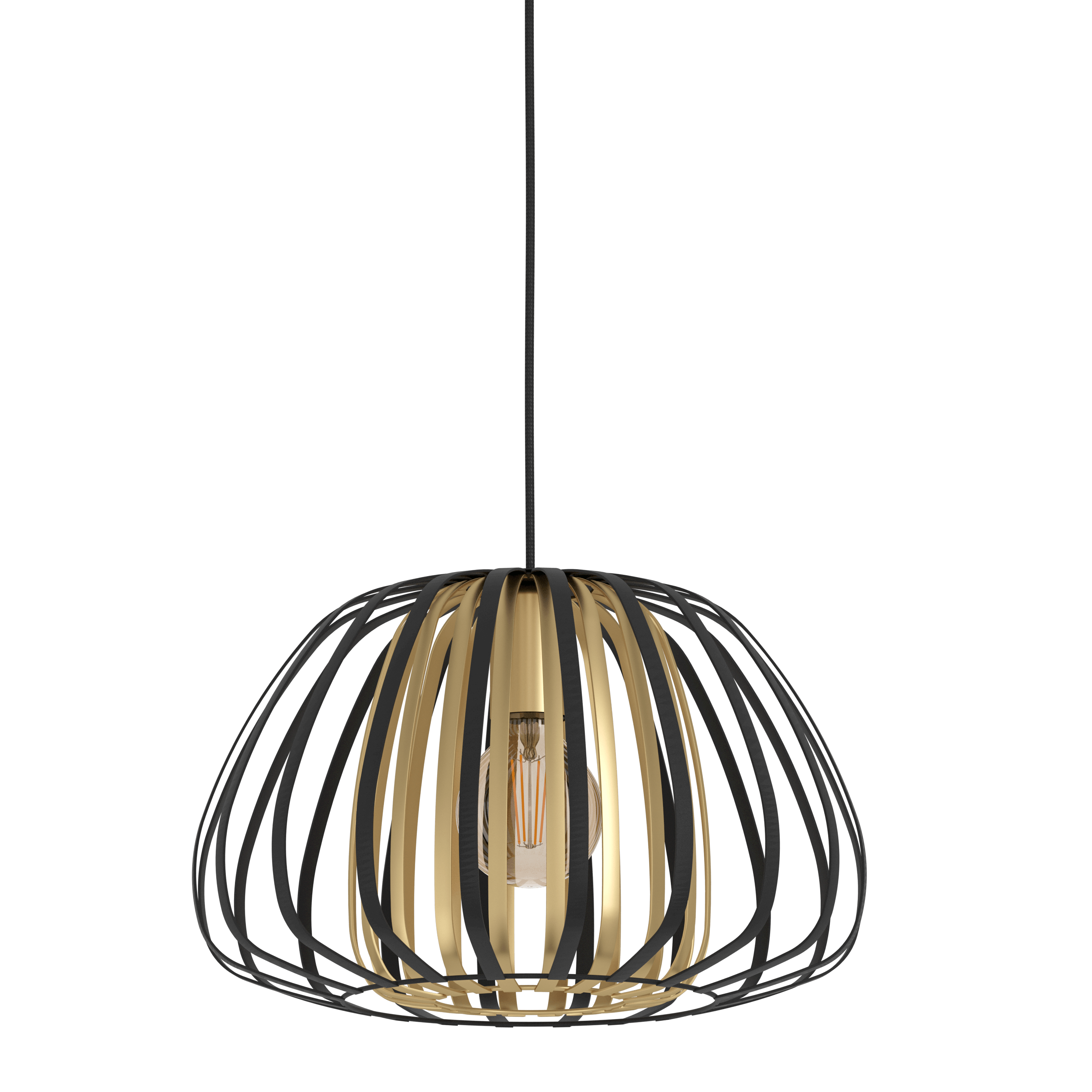 eglo encinitos brass black metal strips pendant 37 5cm kitchen lighting 