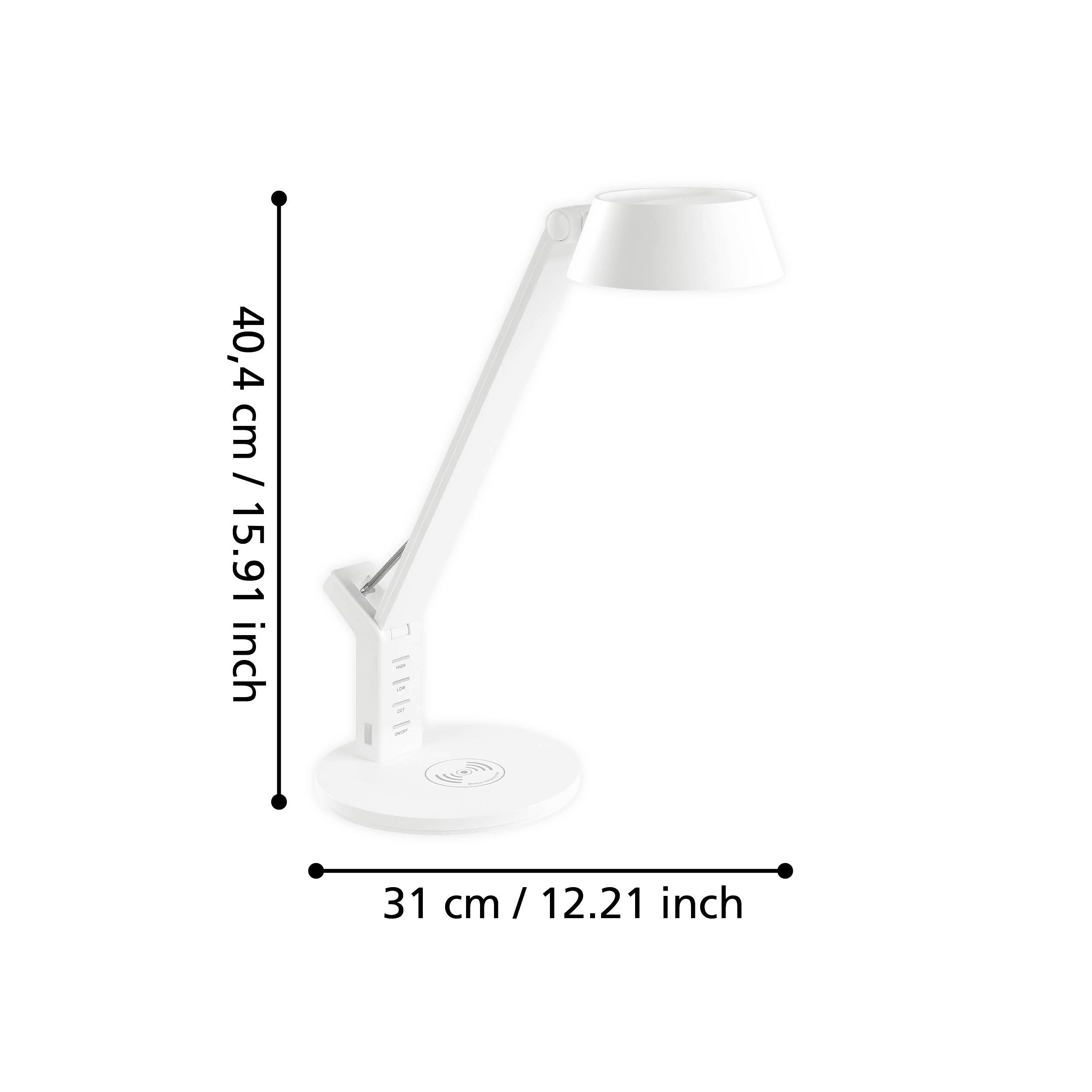 eglo banderalo white led touch table lamp kitchen lighting 