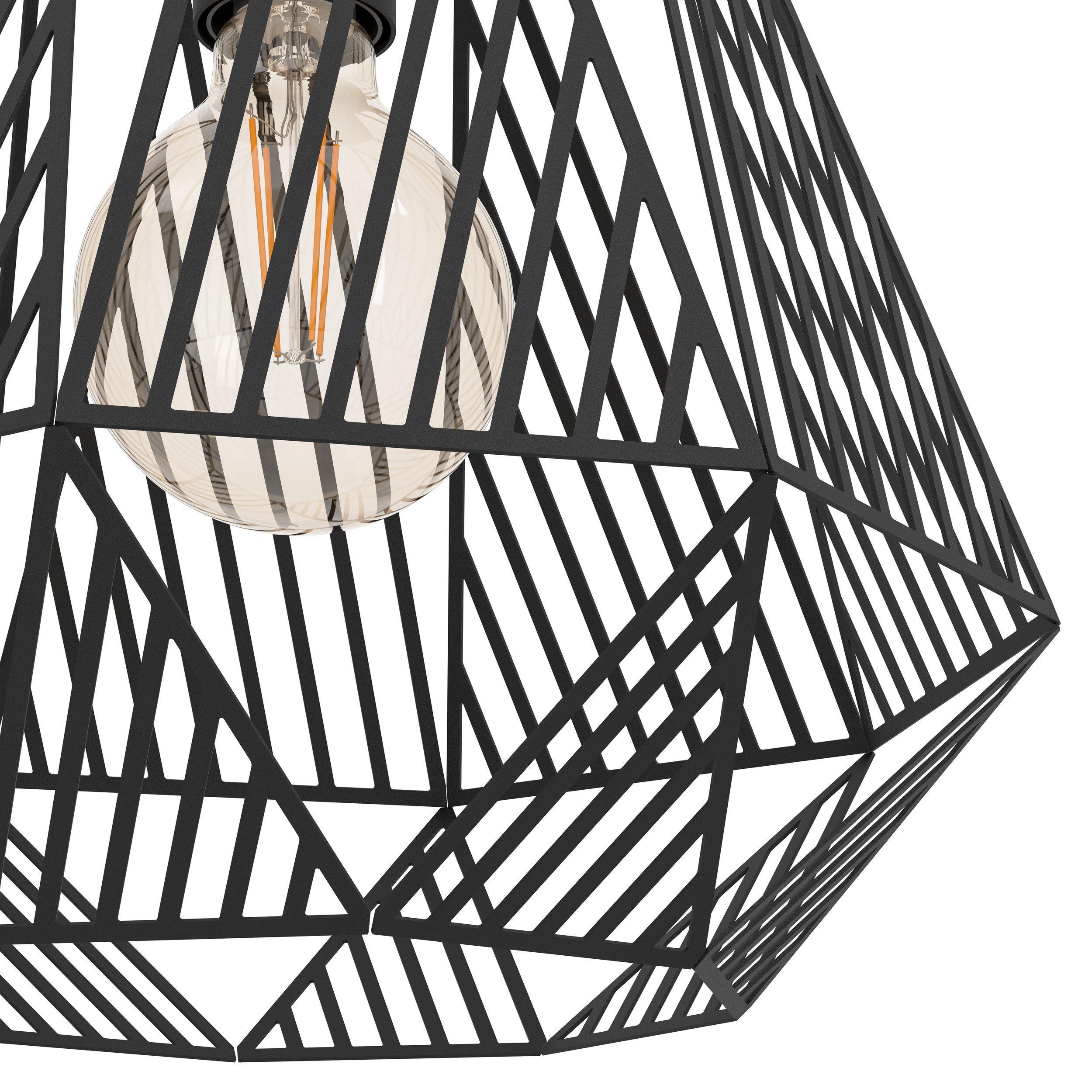 Eglo Stype Black Diamond-Shaped Ceiling Pendant
