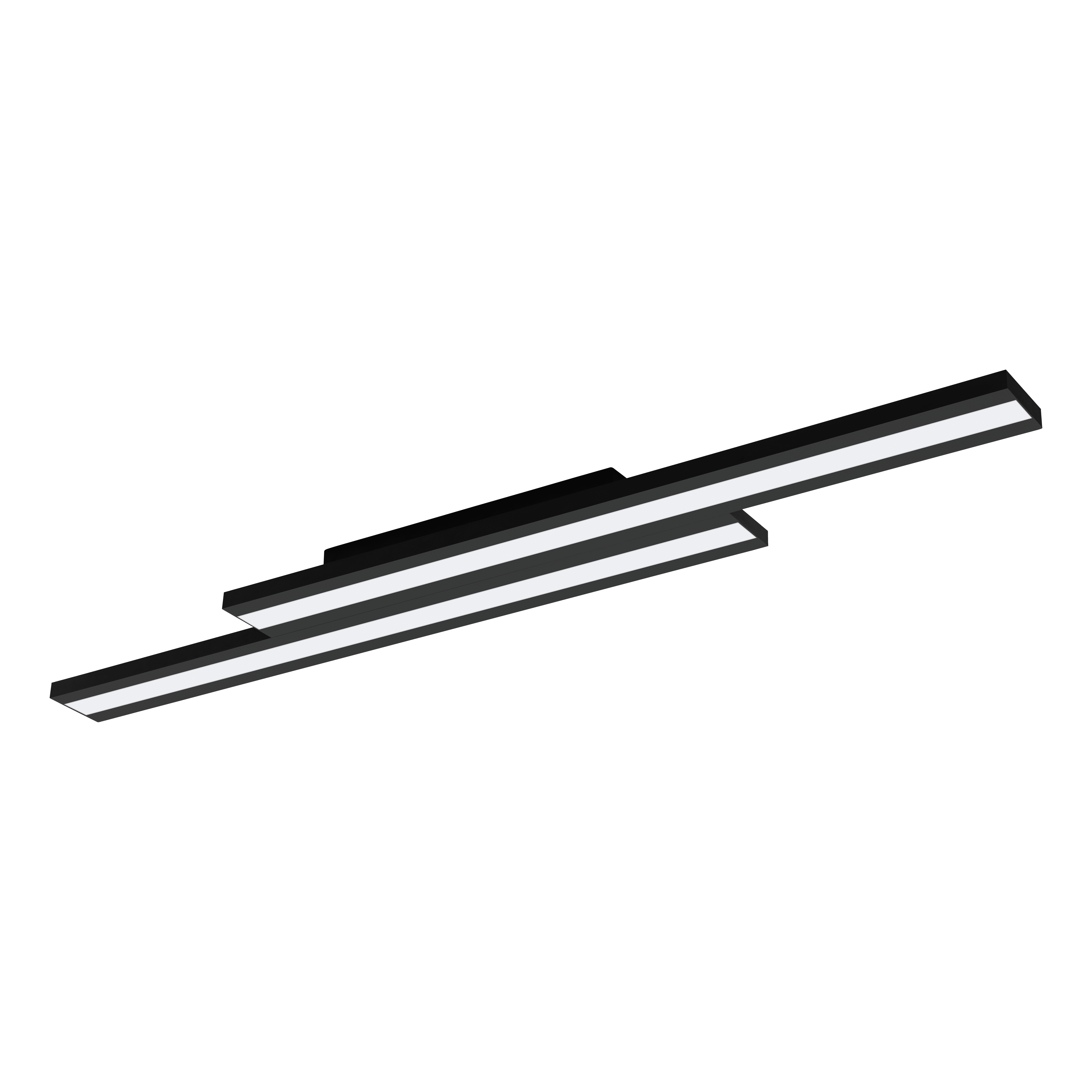 eglo connect saliteras z smart led black flush ceiling light living room image
