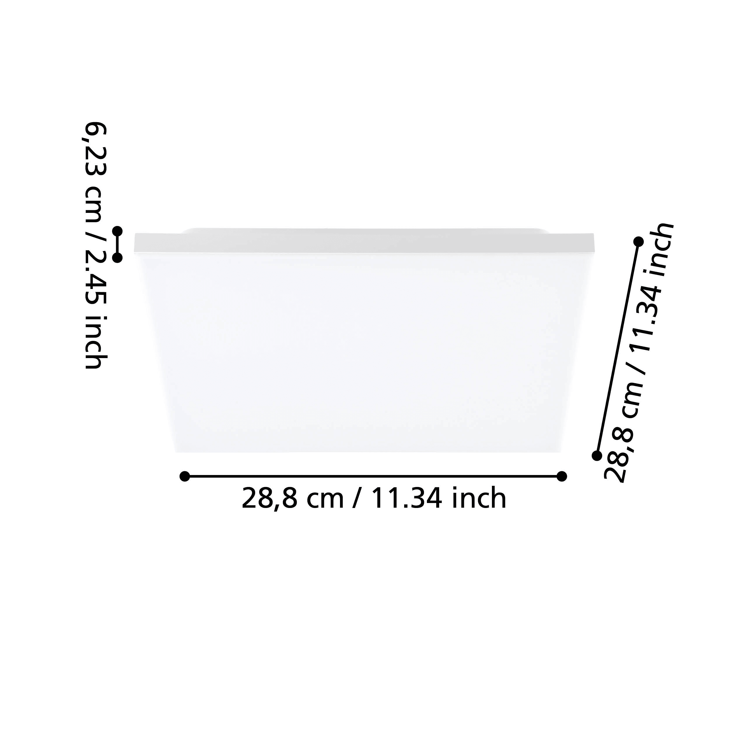 Eglo Turcona-B LED 30cm Square White Ceiling Flush