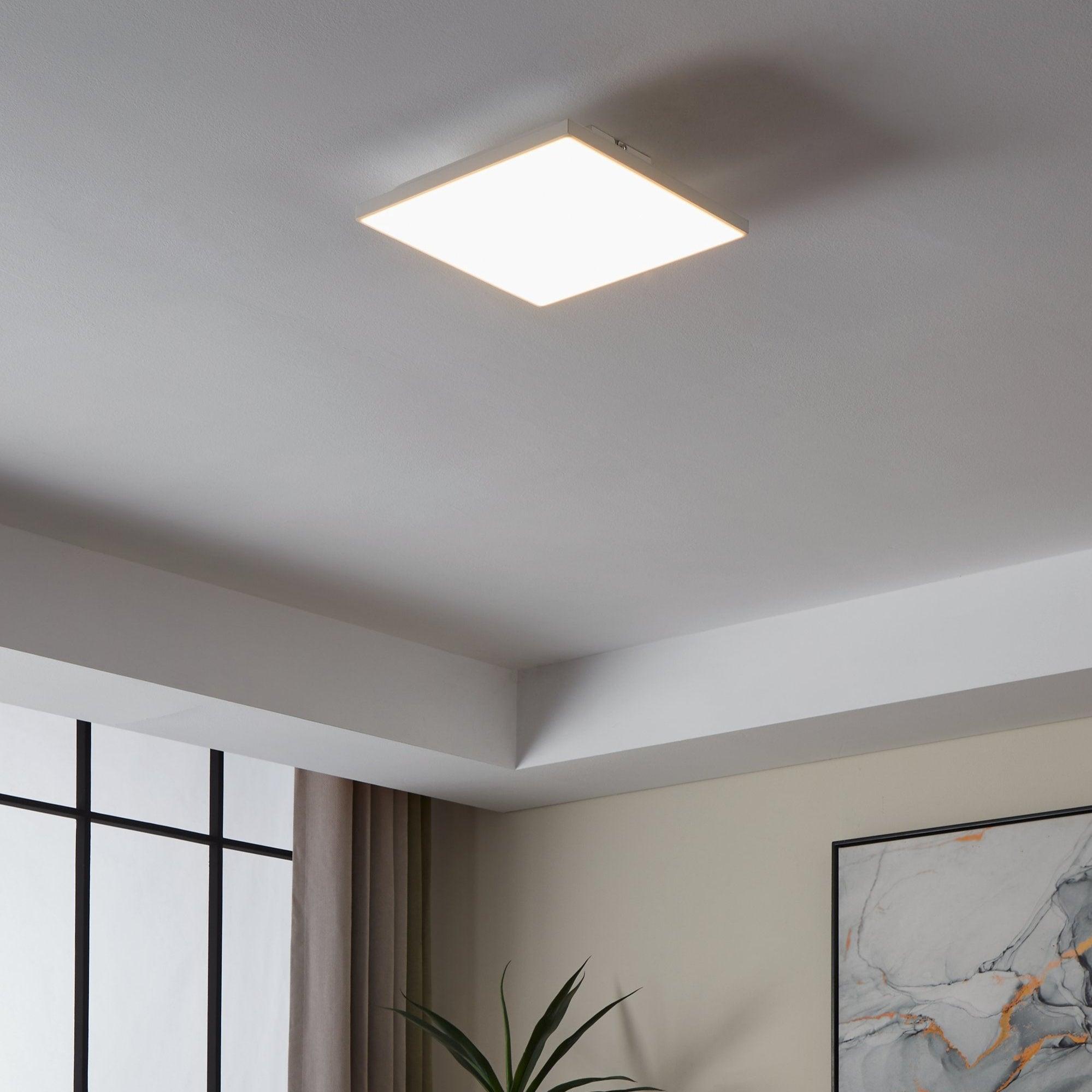 Eglo Turcona-B LED 30cm Square White Ceiling Flush