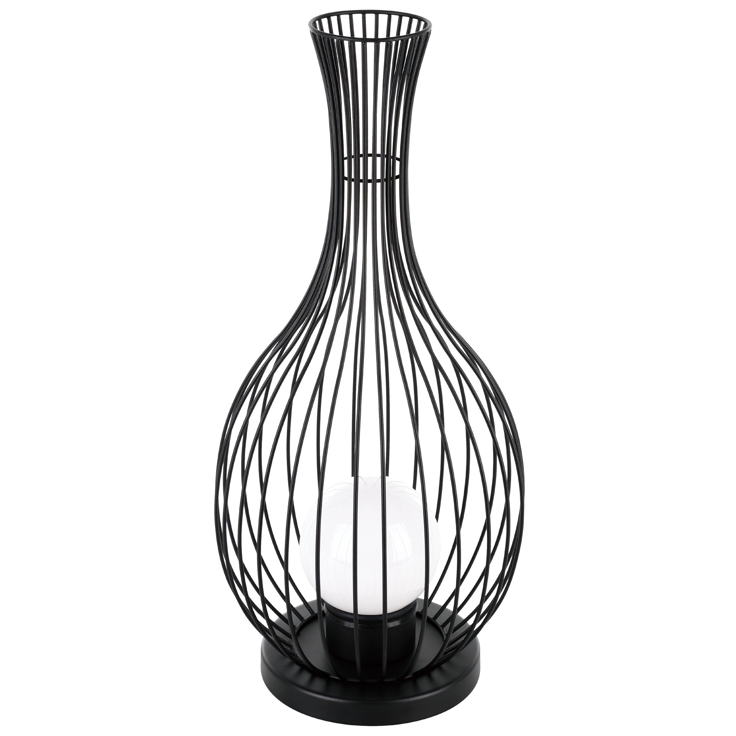 Eglo Fossombrone Black Vase Shape IP65 Outdoor Floor Light requires 1 x Edison Screw E27/ES bulbs