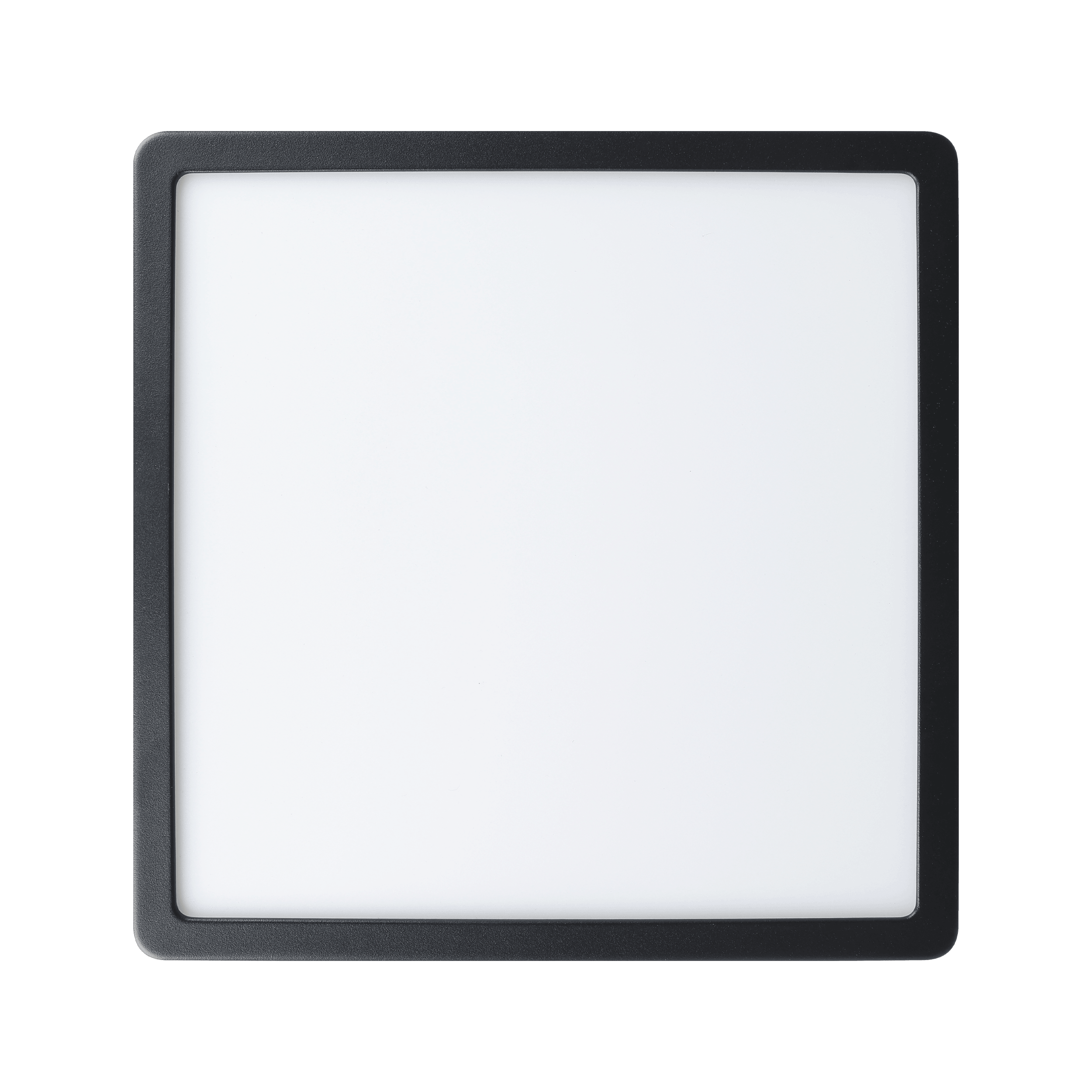 eglo argolis 2 black led square flush outdoor ceiling light living room close up