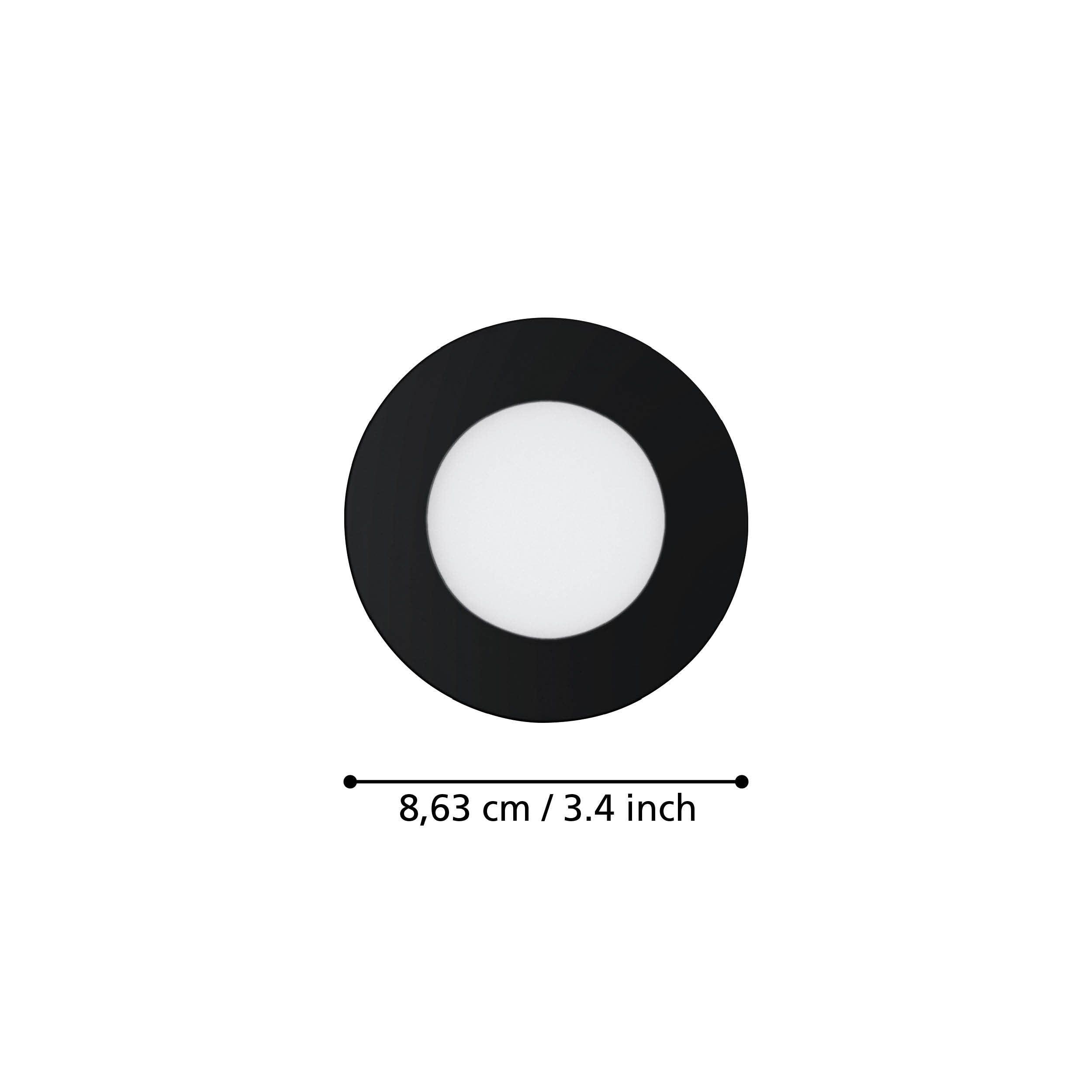eglo fueva z set of 3 black smart led recessed lights kitchen lighting 