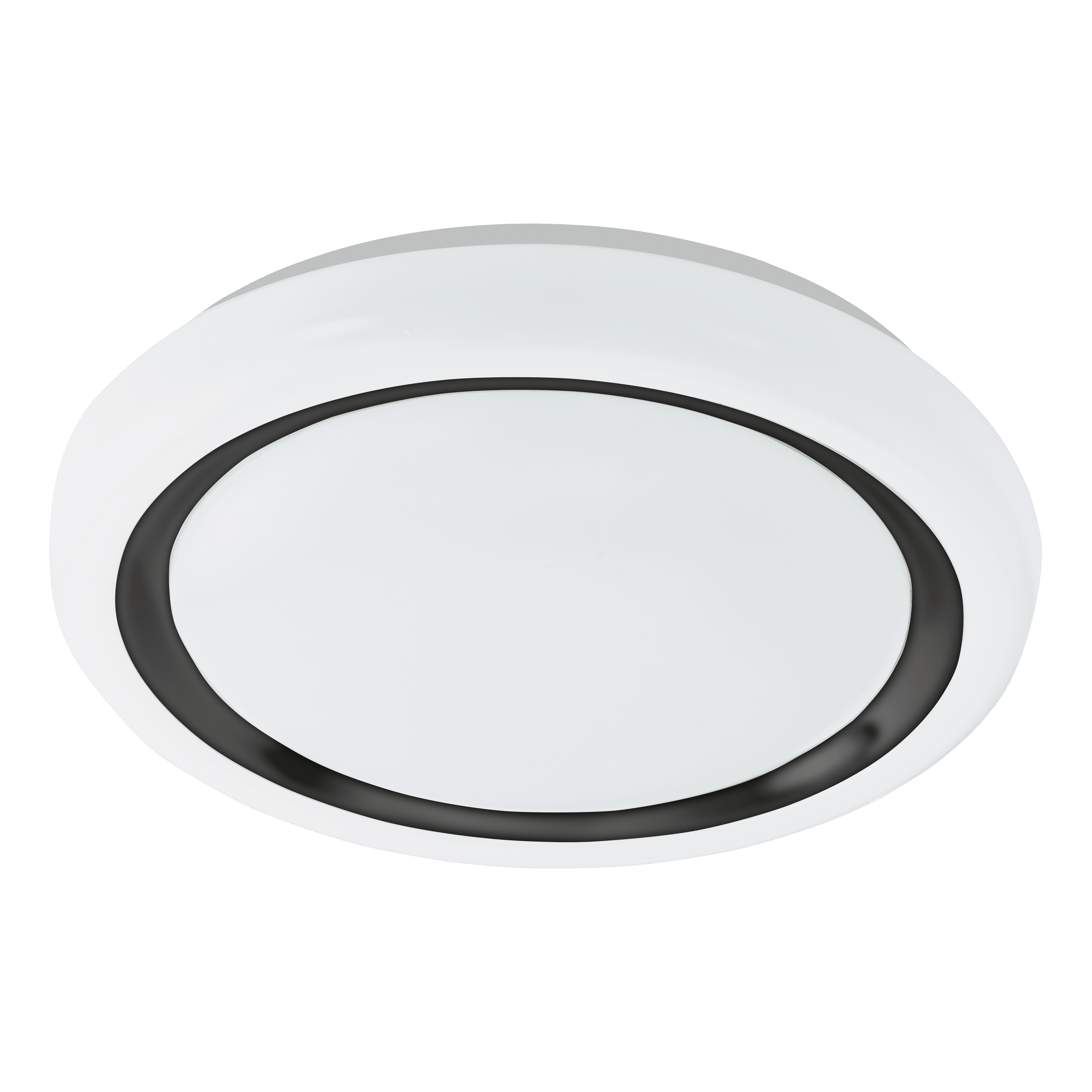 eglo capasso white round flush ceiling light 34cm living room image