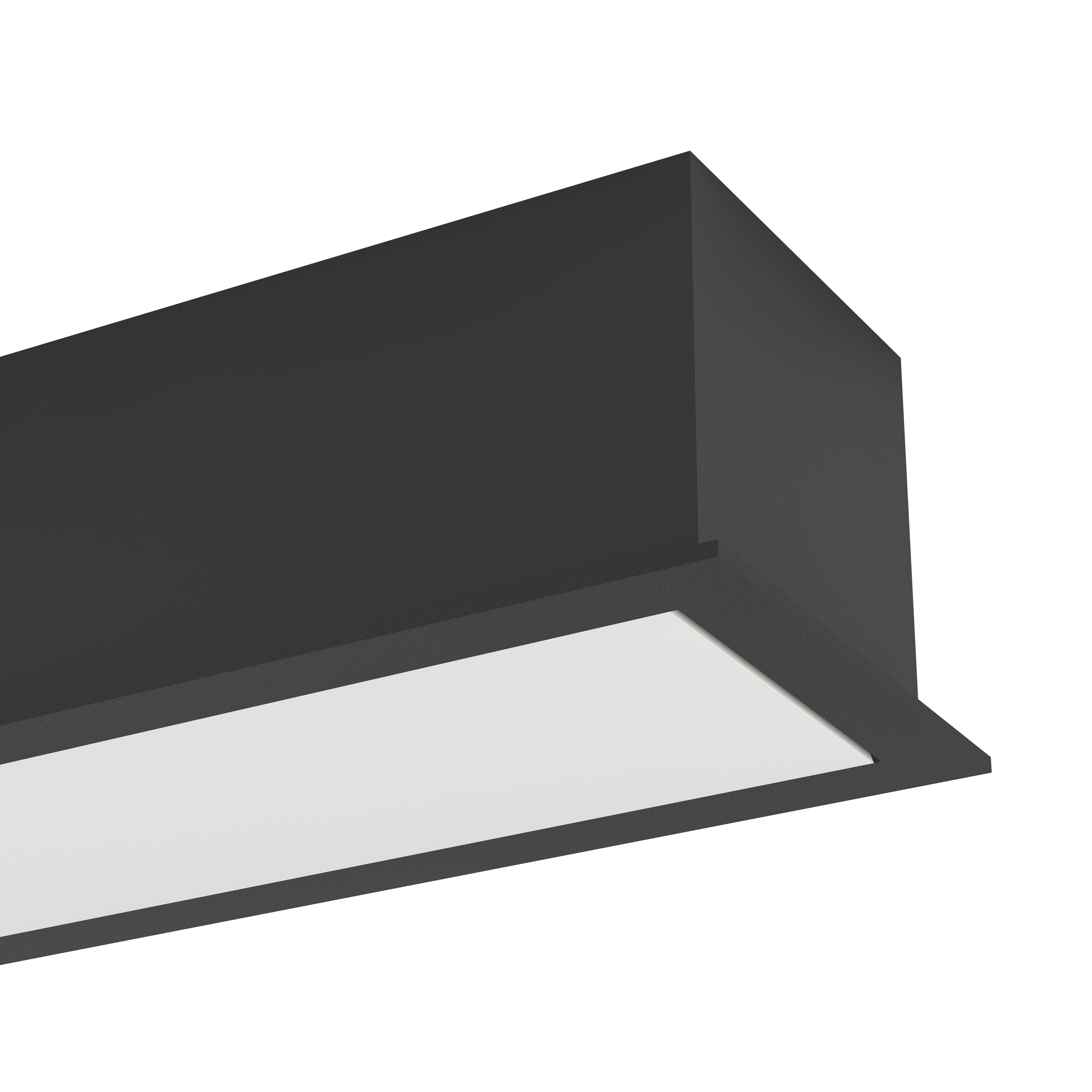 eglo salitta ip65 black outdoor recessed ceiling light living room close up