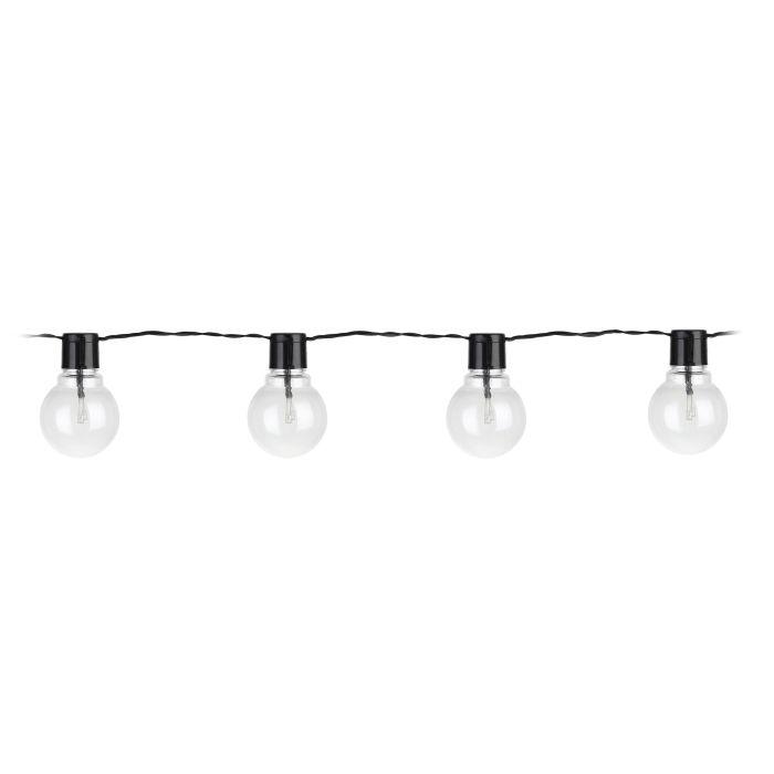 eglo partaj 16 light clear bulb outdoor festoon party set ip44 living room image