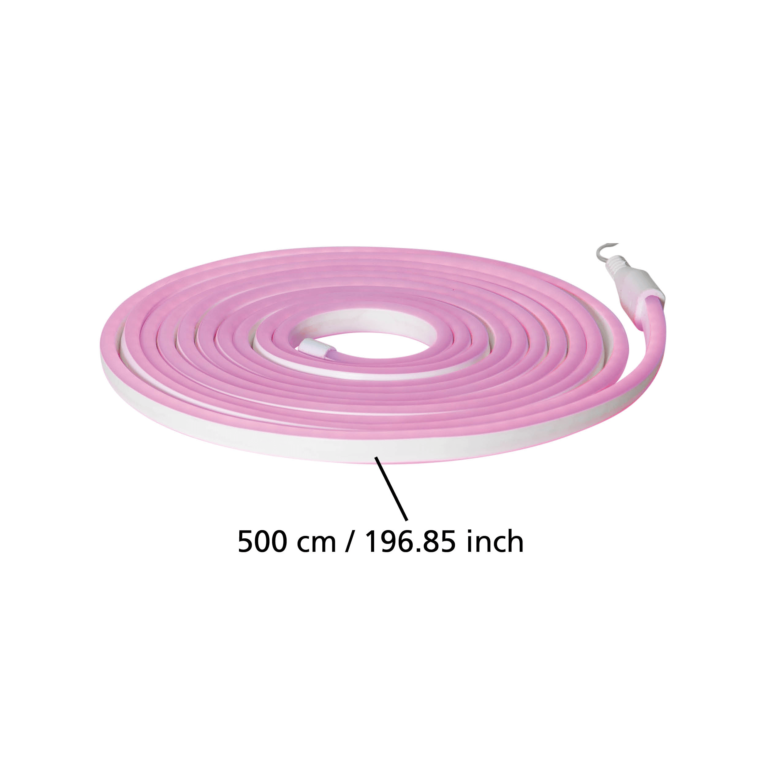 eglo flatneonled pink outdoor strip light ip44 living room close up