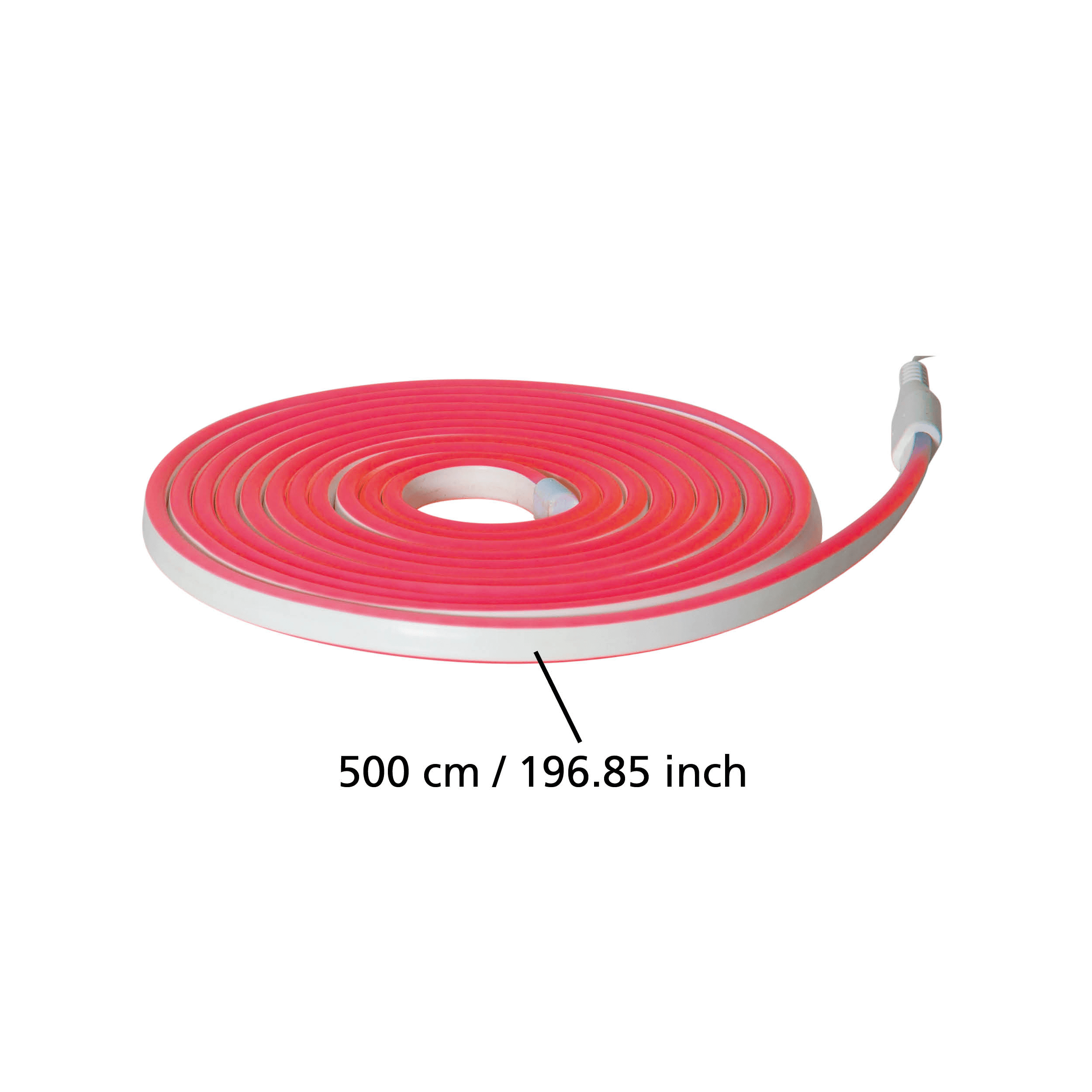 eglo flatneonled red outdoor strip light ip44 living room close up