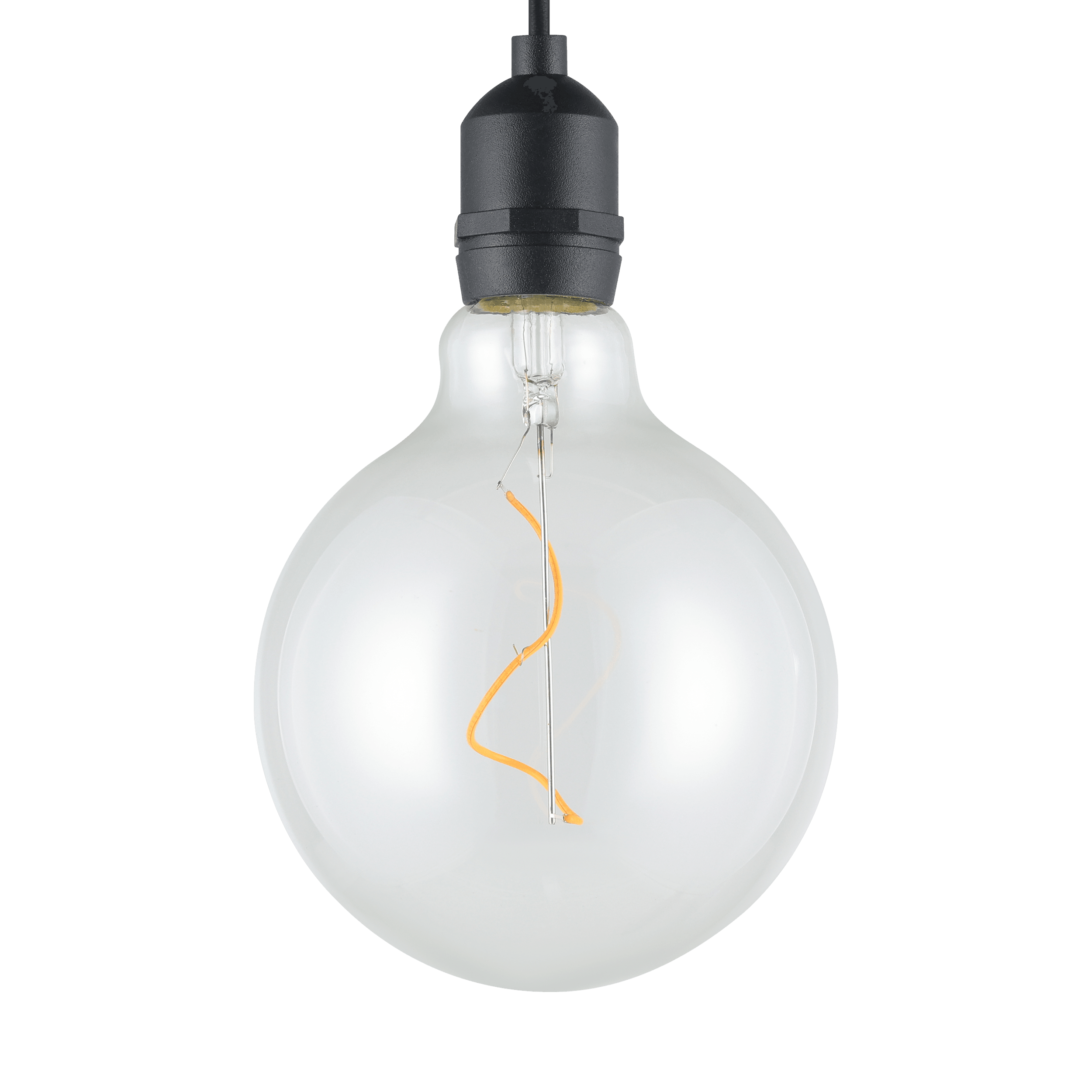 Eglo Vignanello Battery Operated IP44 Black LED Cable Pendant - Clear