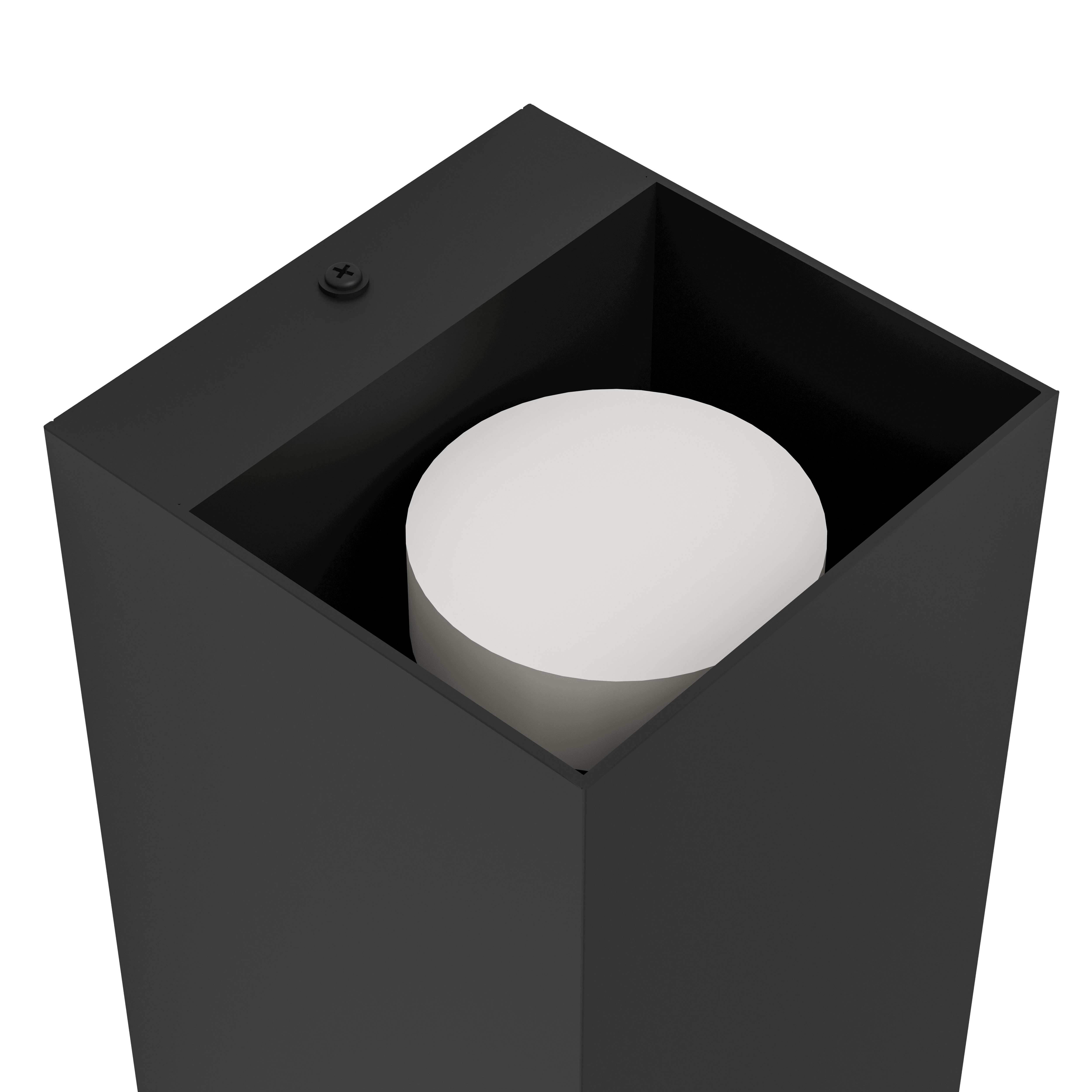eglo eremitana black metal outdoor wall light ip55 living room image