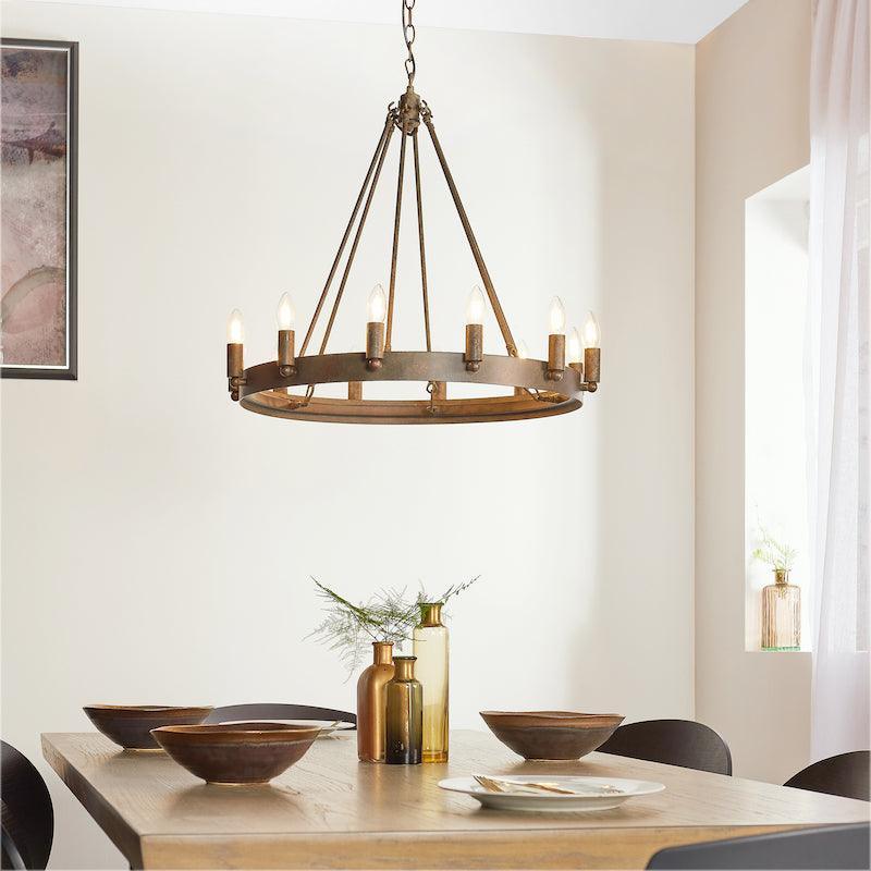 Endon Chevalier 12 Light Aged Metal Pendant Ceiling Light-OPEN-BOX-50-270826