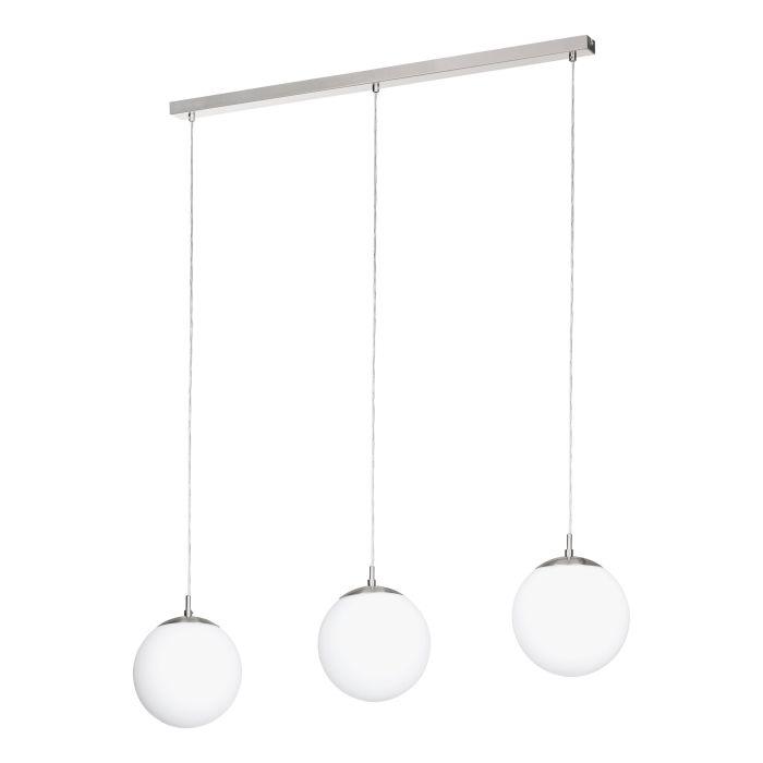 eglo rondo 3 light opal glass diffusers ceiling pendant living room image