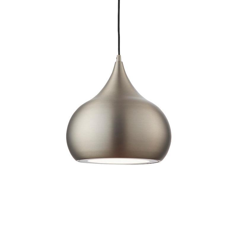 Endon Brosnan 1 Light Matt Nickel Pendant Ceiling Light-OPEN-BOX