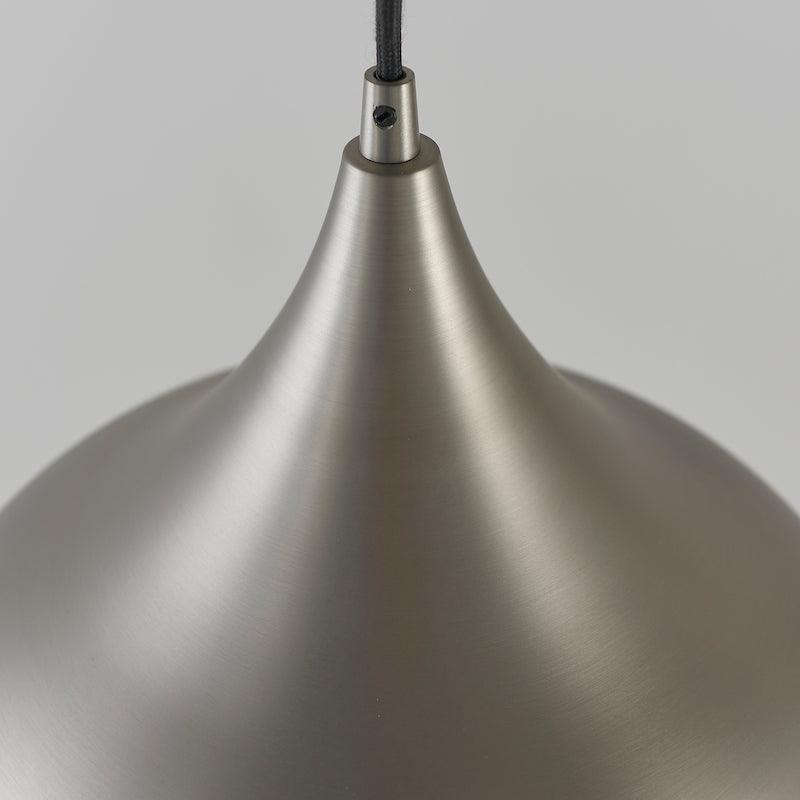 Endon Brosnan 1 Light Matt Nickel Pendant Ceiling Light-OPEN-BOX