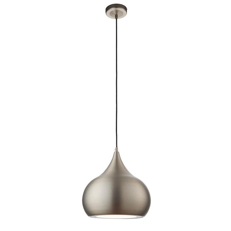 Endon Brosnan 1 Light Matt Nickel Pendant Ceiling Light-OPEN-BOX