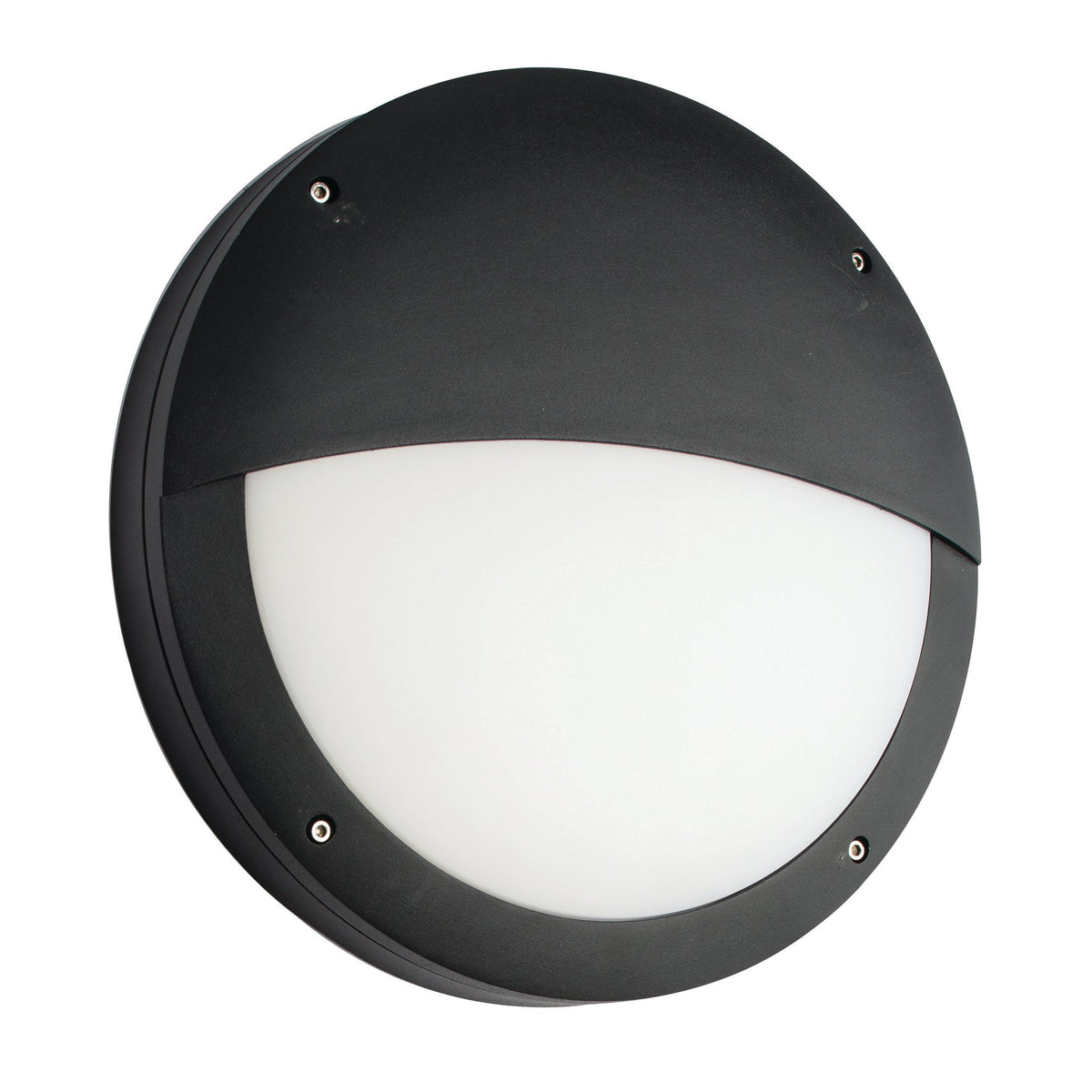 Luik Eyelid Black Bulkhead LED Wall Light IP65 18W-warehouse-180926
