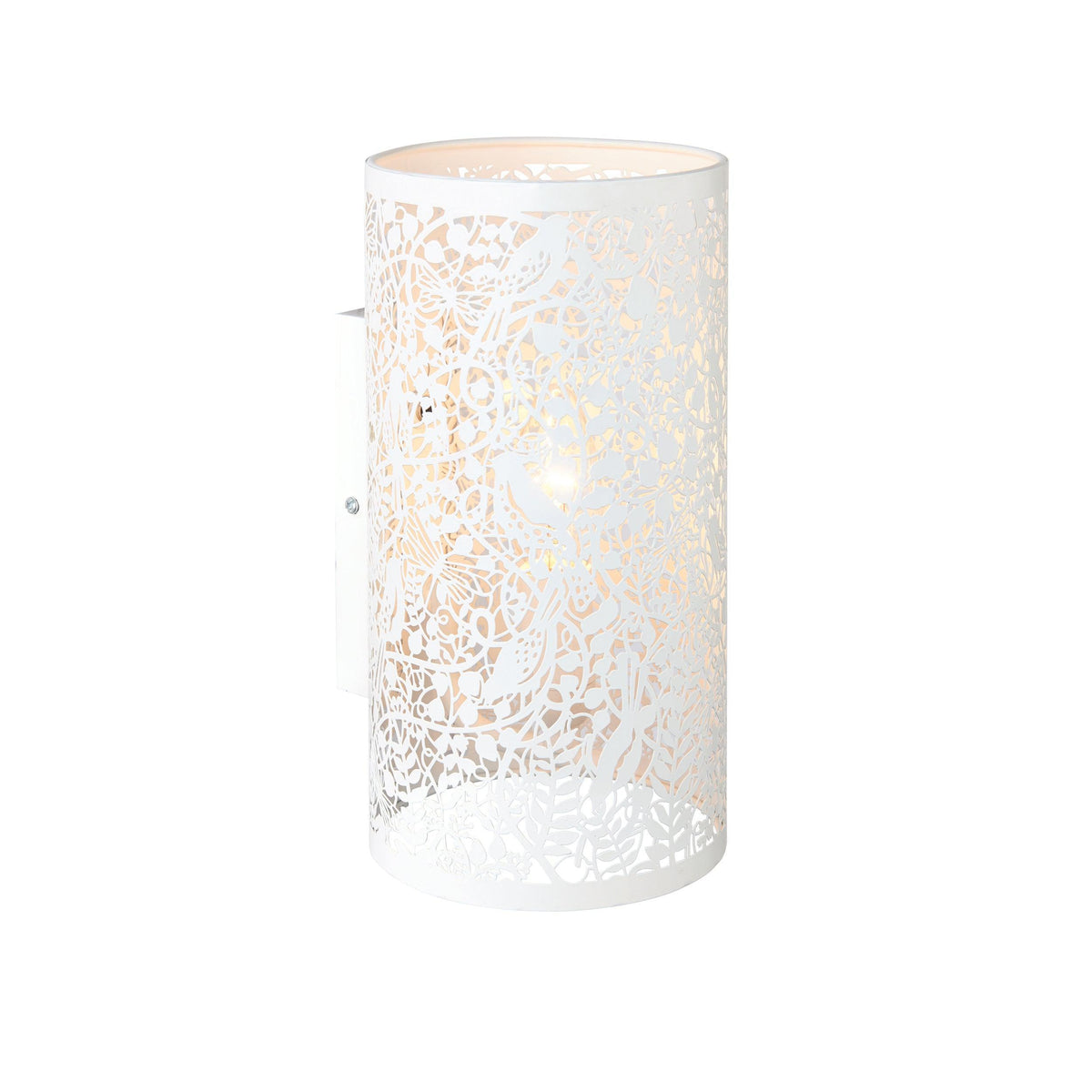 Endon Secret Garden Matt Ivory Wall Light-OB-180926