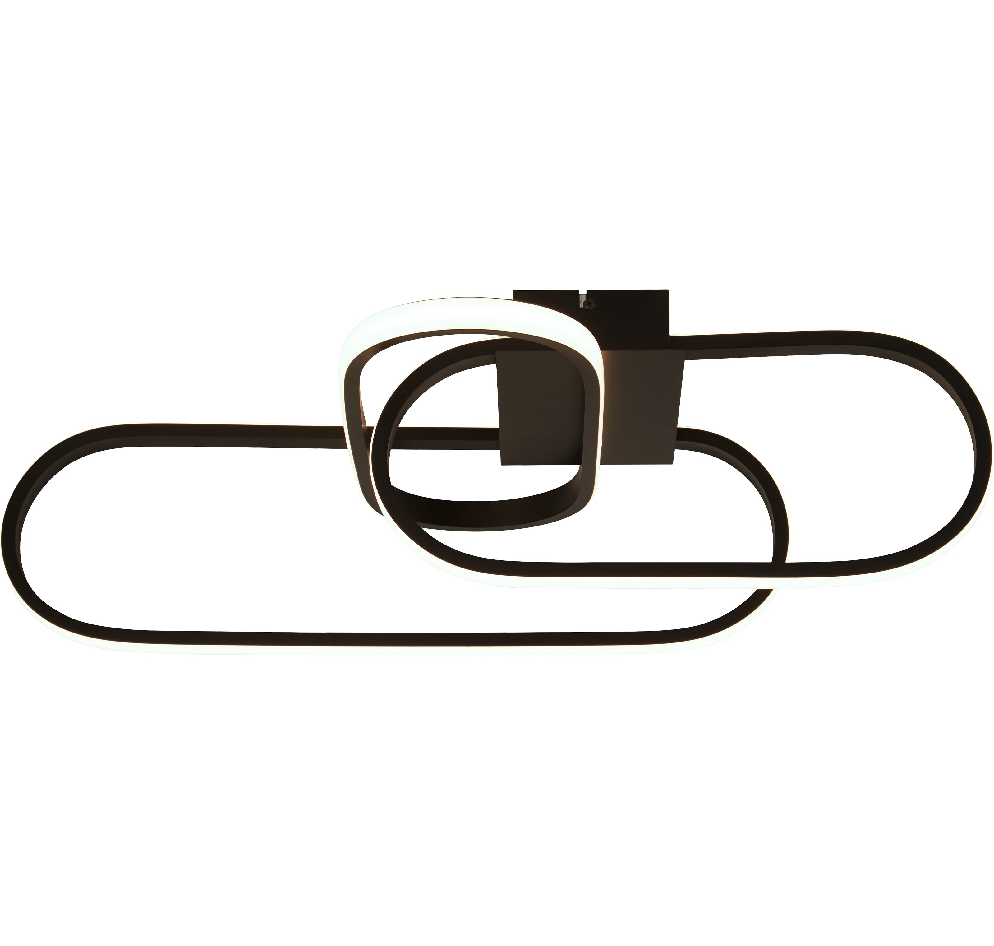 Searchlight Clip Black LED Flush