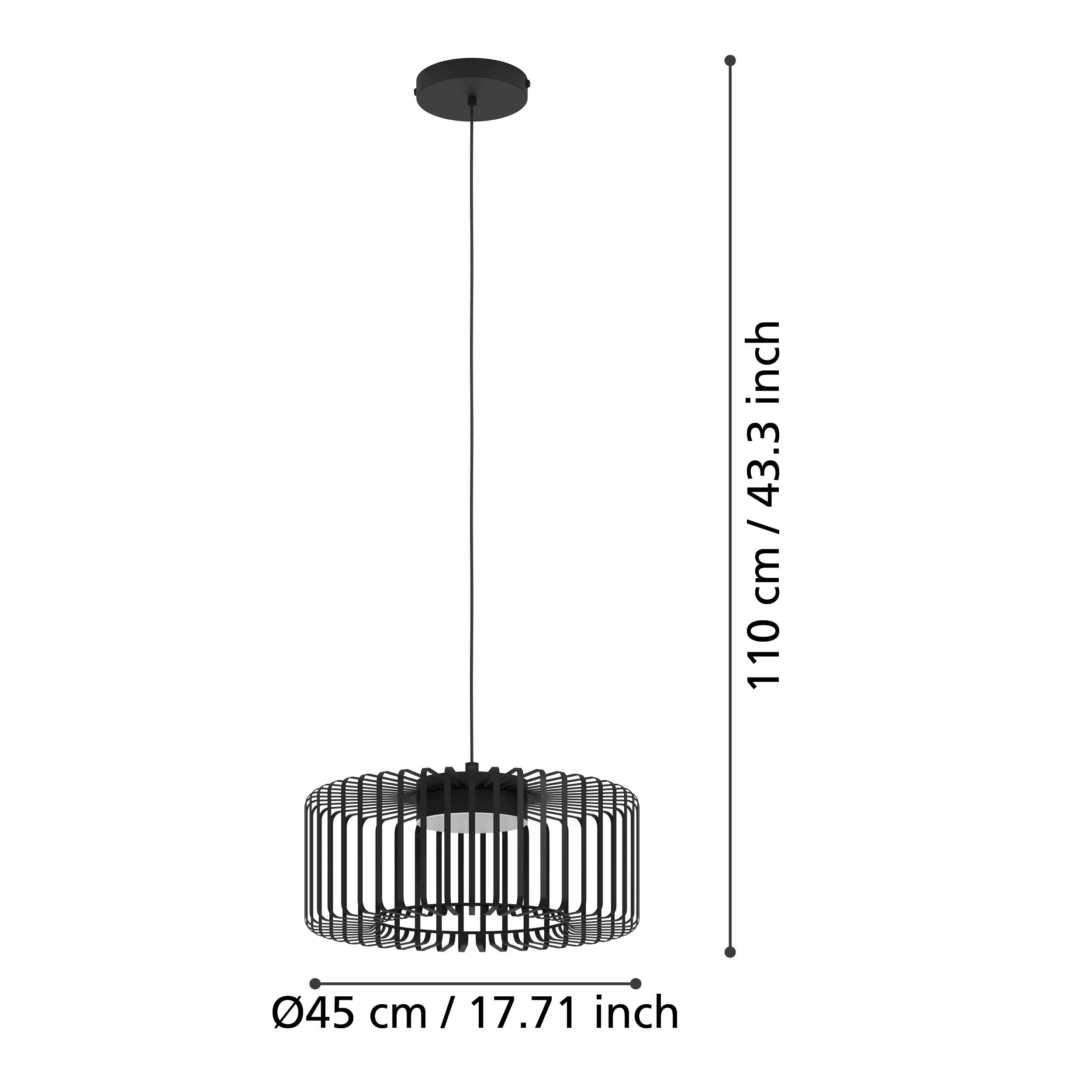 eglo connect ginestrone z smart led black metal strips ceiling pendant kitchen lighting 