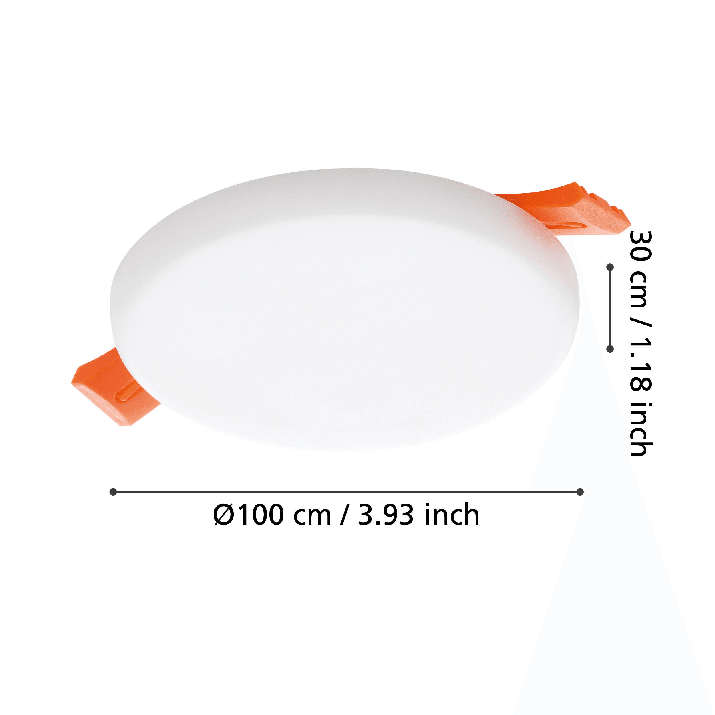 eglo rapita white led recessed ceiling light 10cm Kitchen Lighting Close Up
