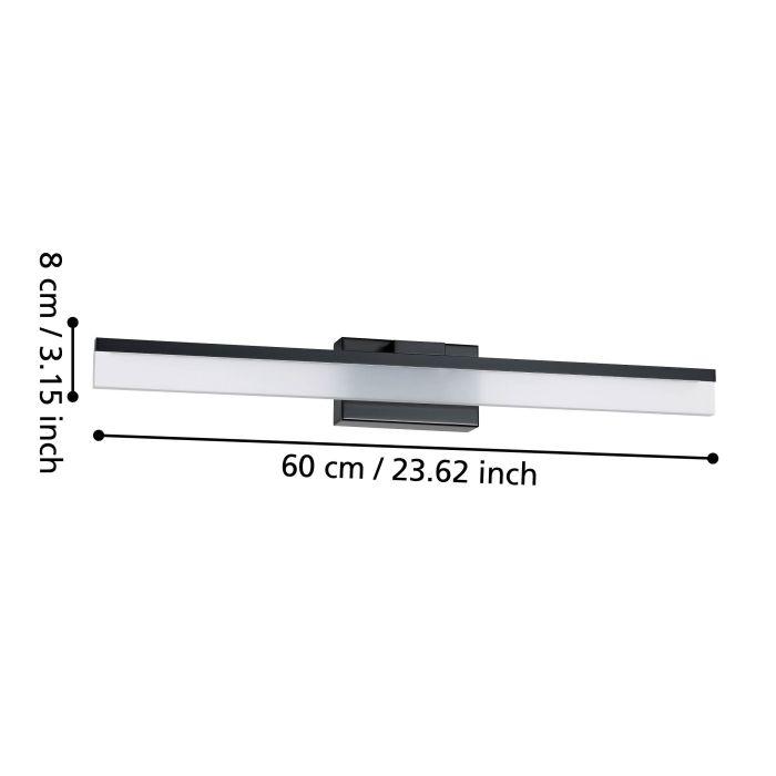 eglo palmital ip44 black led bathroom wall light Kitchen Lighting Close Up