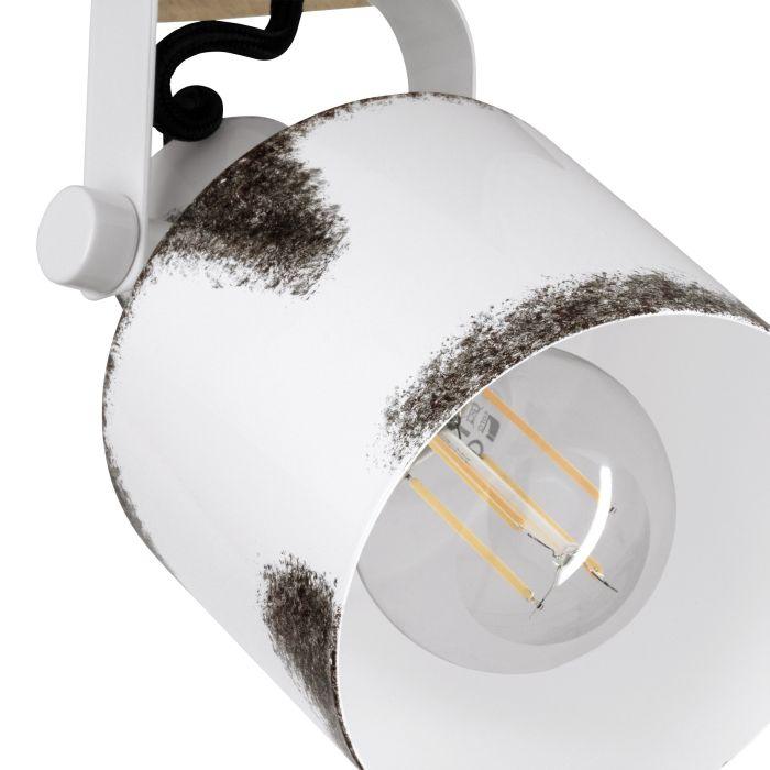 eglo kilburn wood white wall spotlight kitchen lighting 