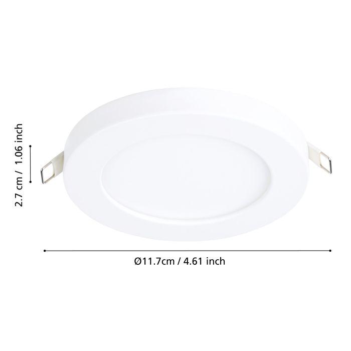 eglo fueva flex white led recessed ceiling light kitchen lighting 